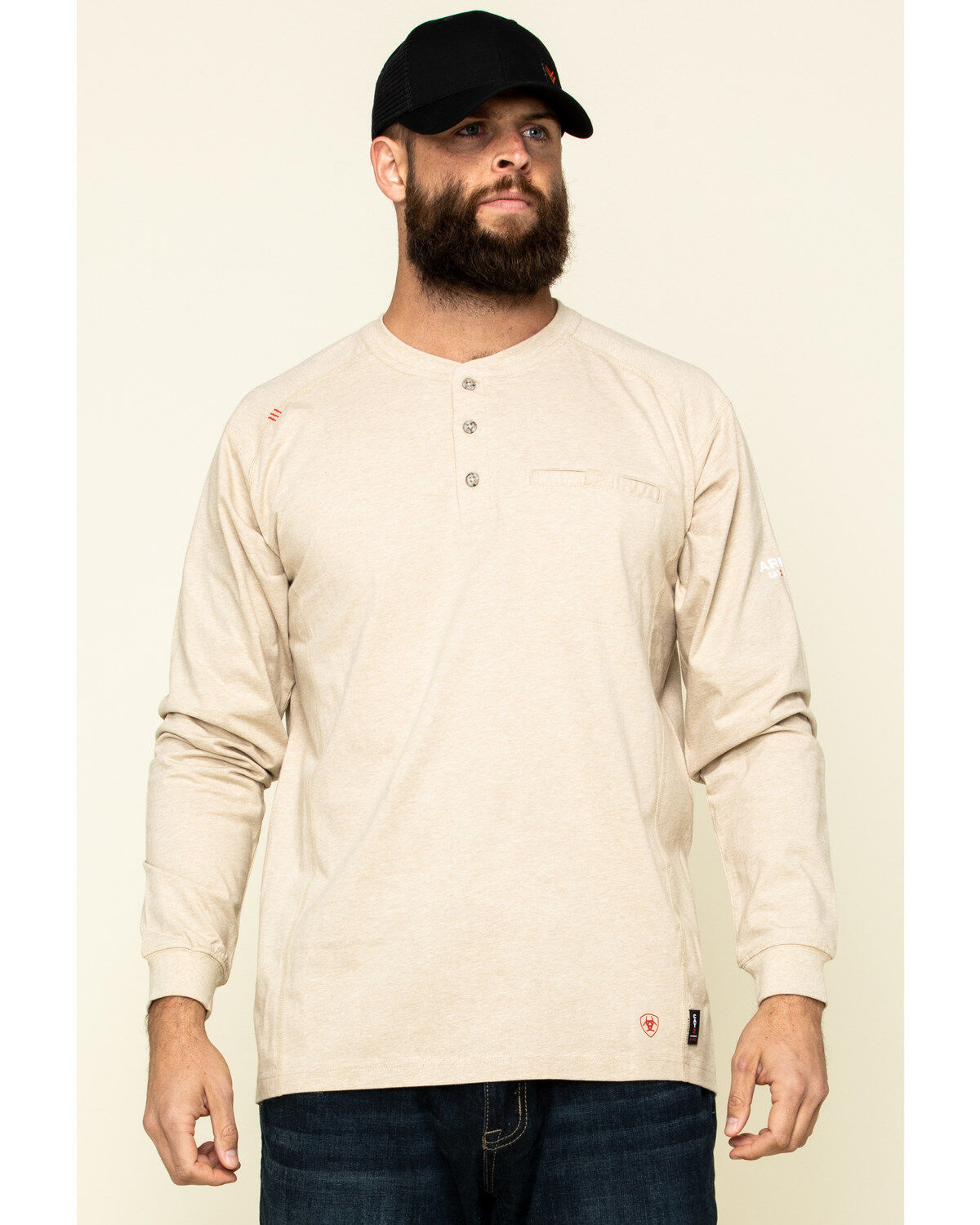 Ariat Men's FR Air Henley Soar Graphic Long Sleeve Work T-Shirt - Big & Tall