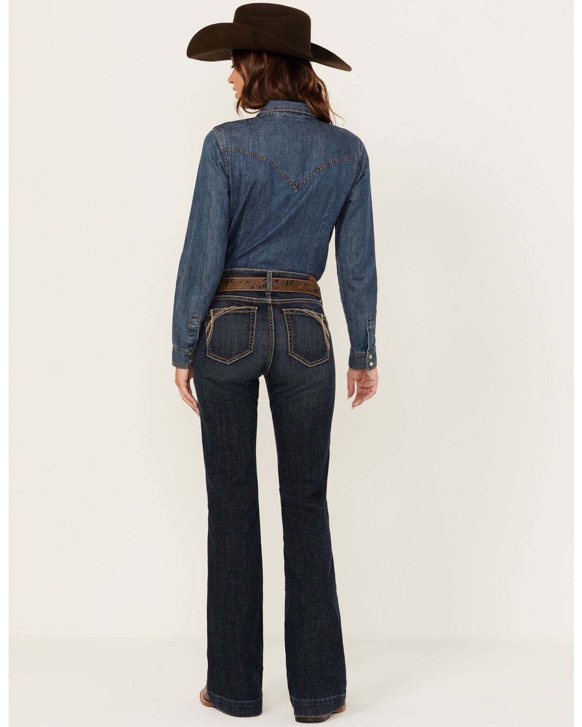 Ariat Women's Dark Wash High Rise Naz Slim Trouser Jeans