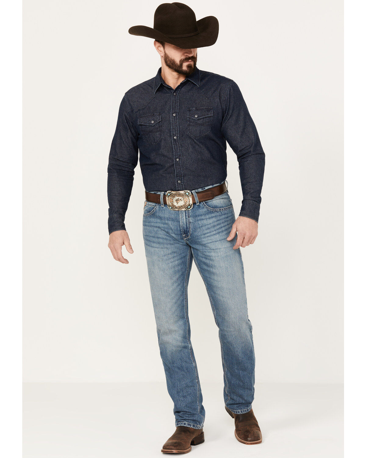 Ariat Men's M4 Solano Relaxed Fit Straight Poplar Jeans