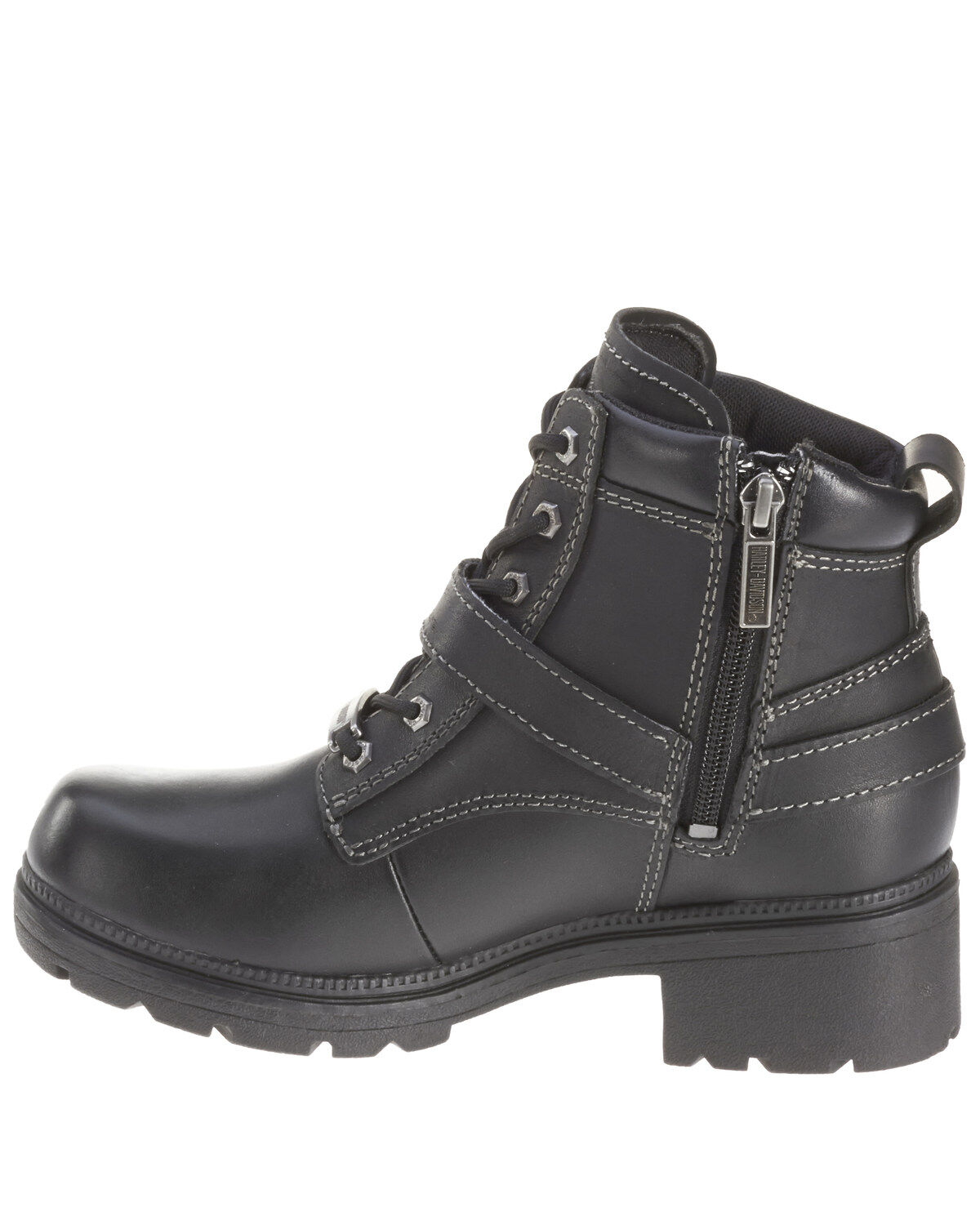 Harley Davidson Women's Tegan Lace Moto Boots - Round Toe