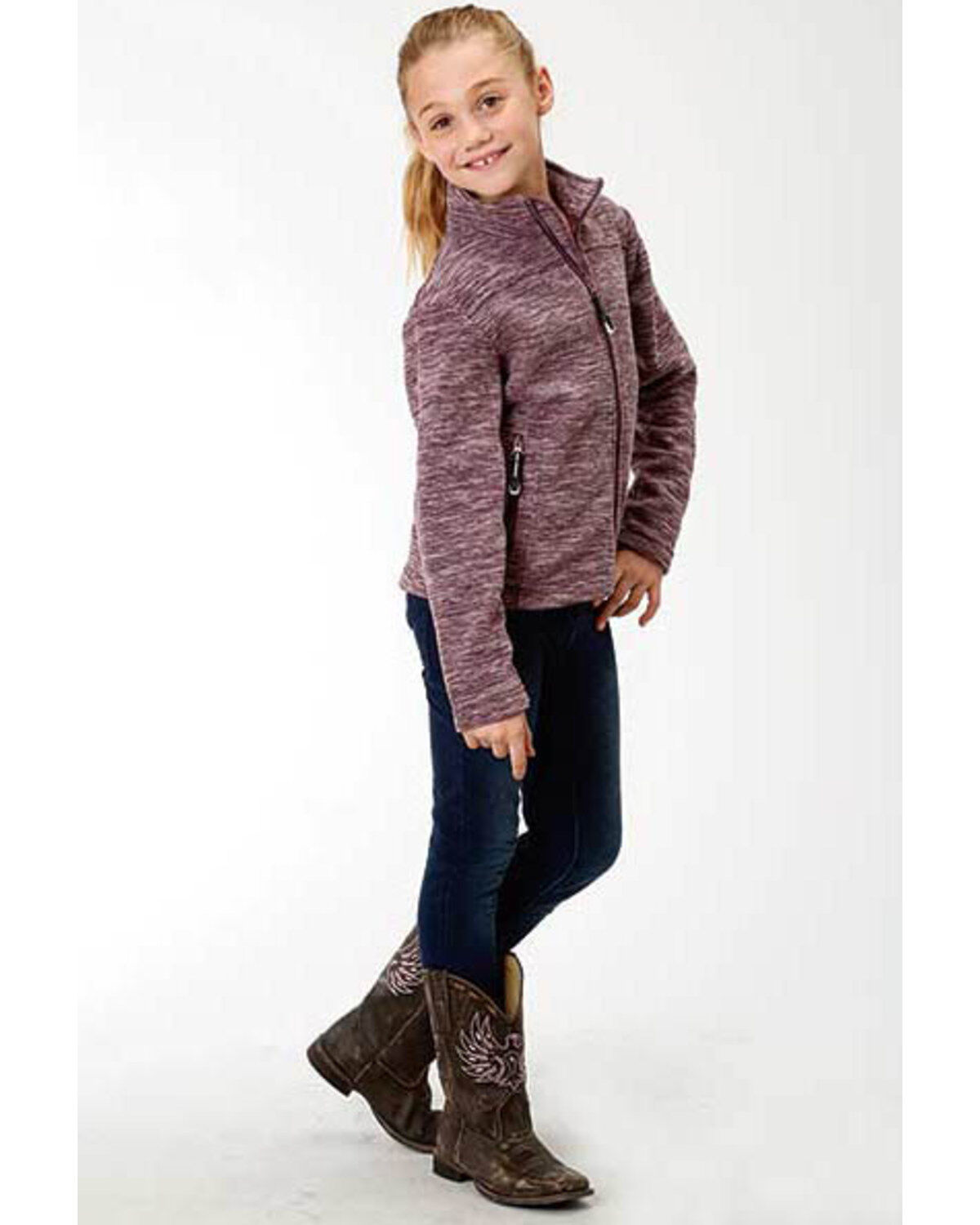 Roper Girls' Micro Fleece Jacket