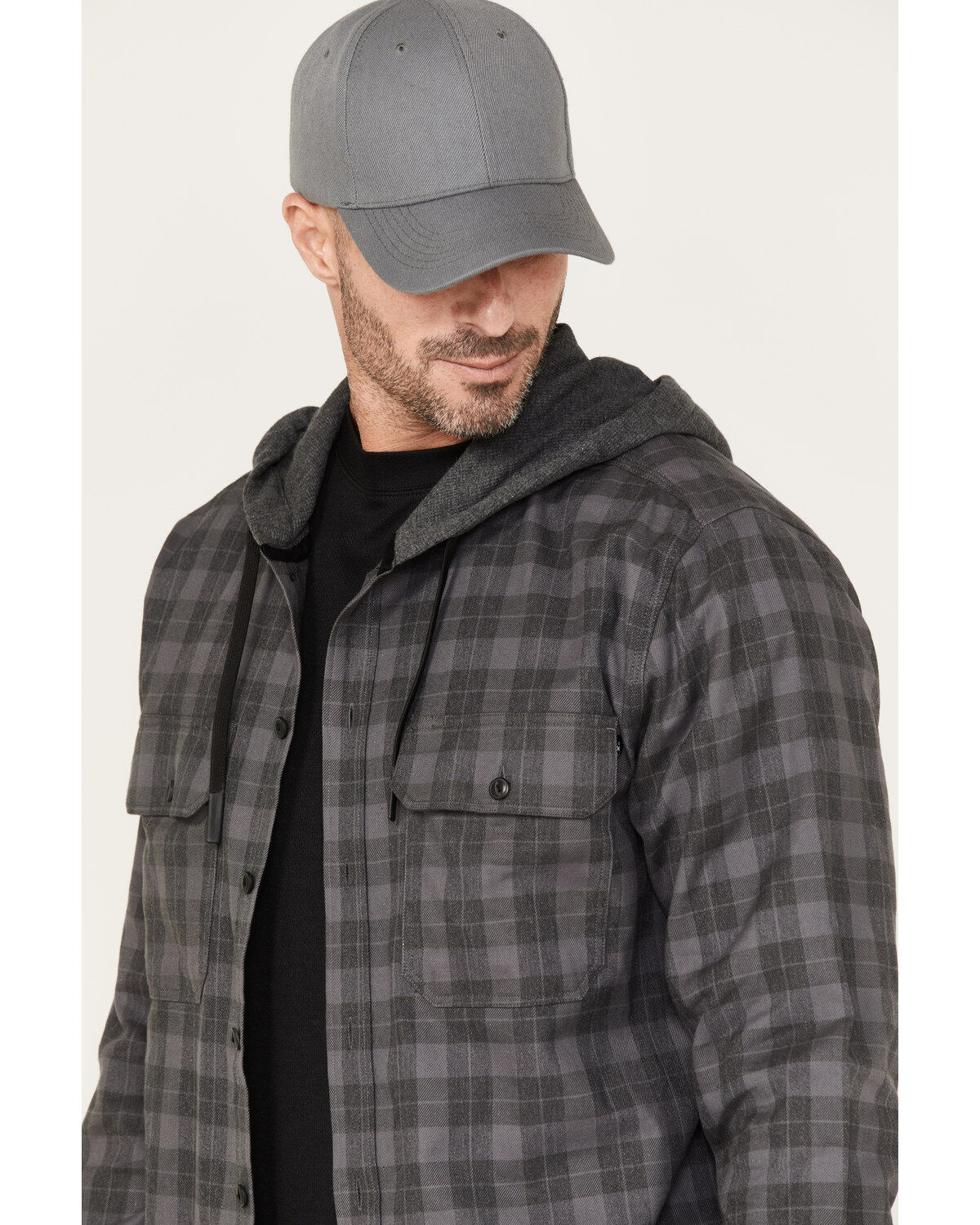 Hawx Men's Roberson Long Sleeve Hooded Flannel