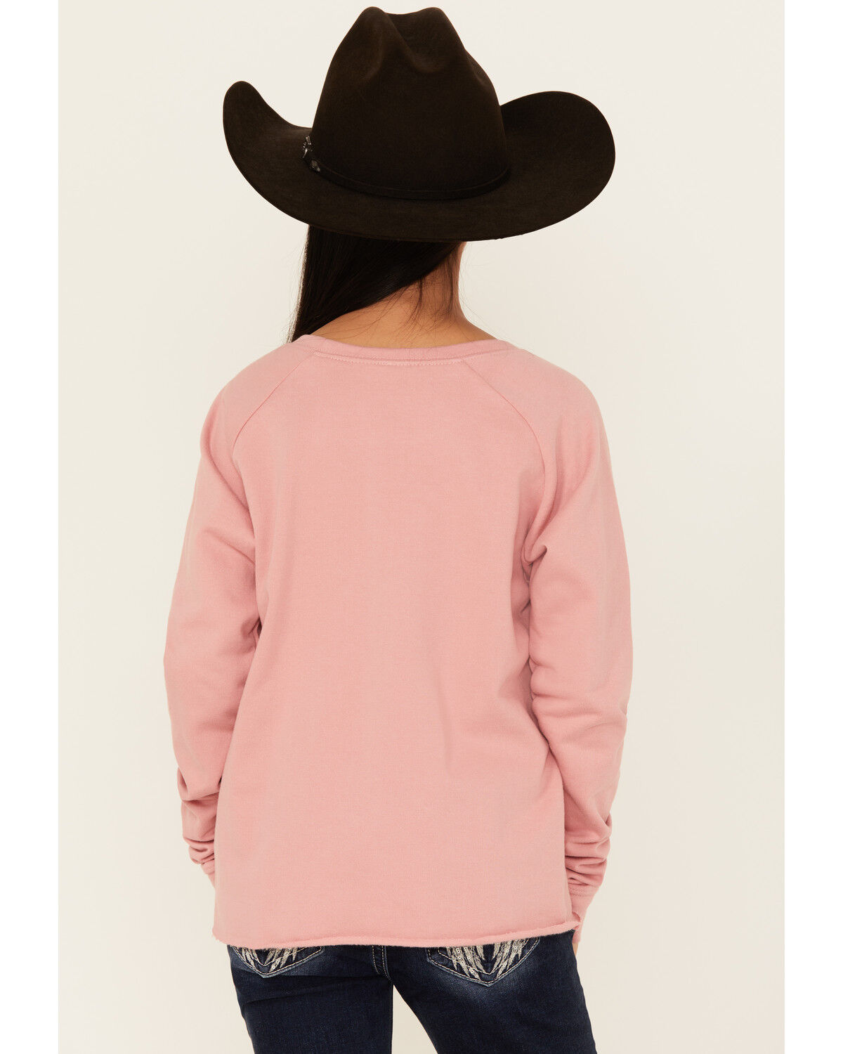 Roper Girls' Cowgirl Graphic Crewneck