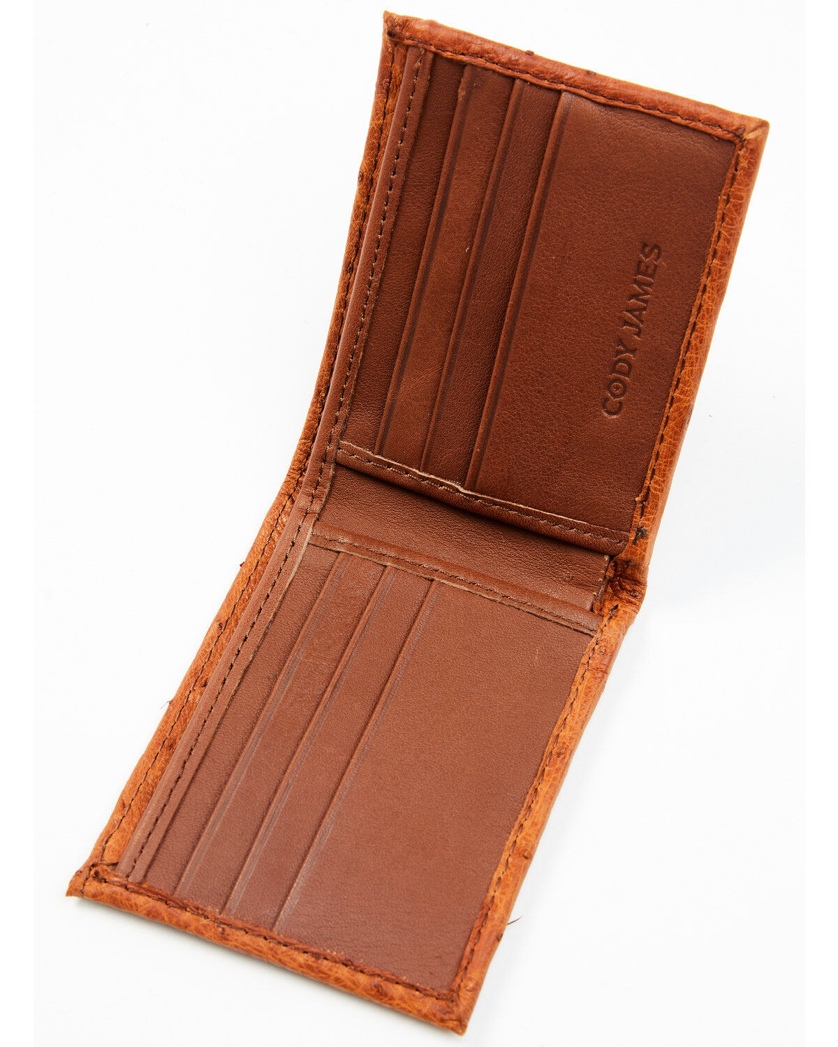 Cody James Men's Bi-Fold Ostrich Wallet