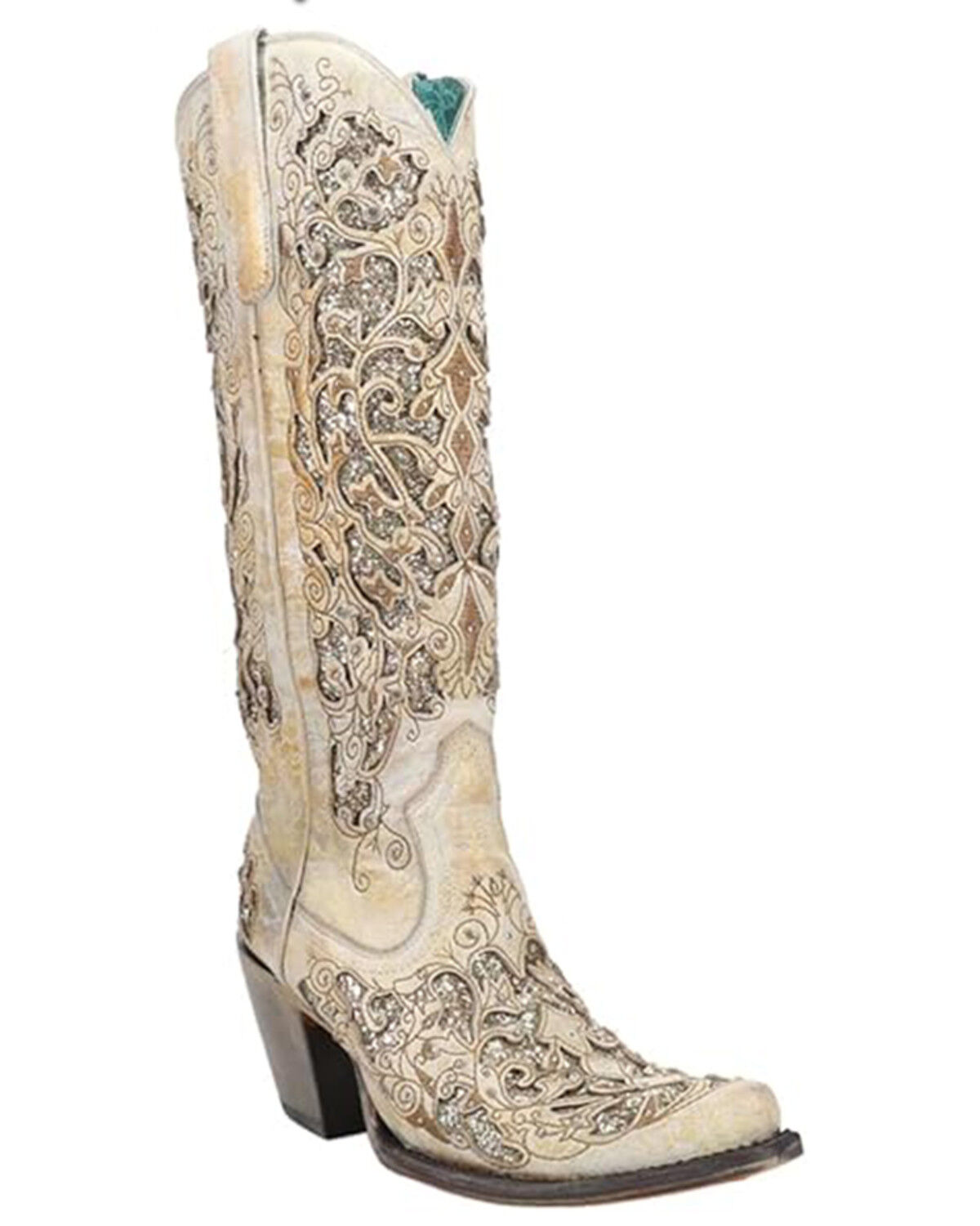 Corral Women's Inlay Western Boots - Snip Toe