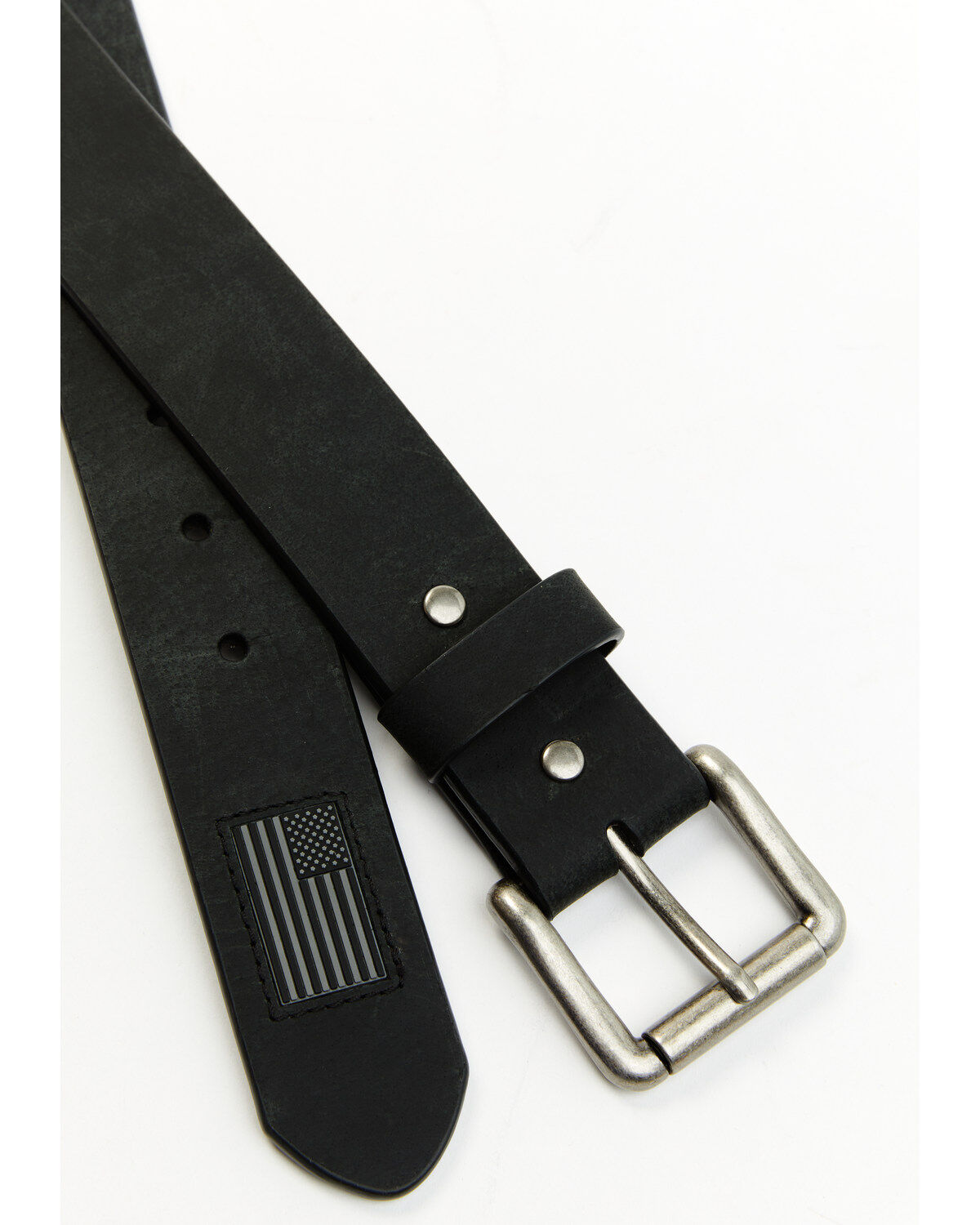 Hawx Men's Flag Tip Casual Leather Belt