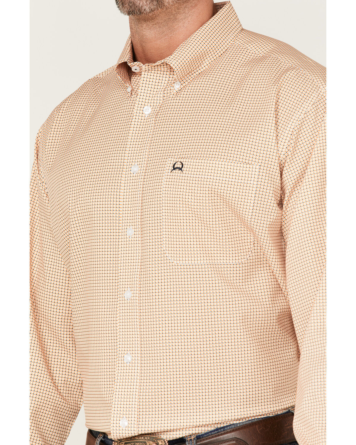 Cinch Men's ARENAFLEX™ Small Plaid Long Sleeve Button Down Western Shirt