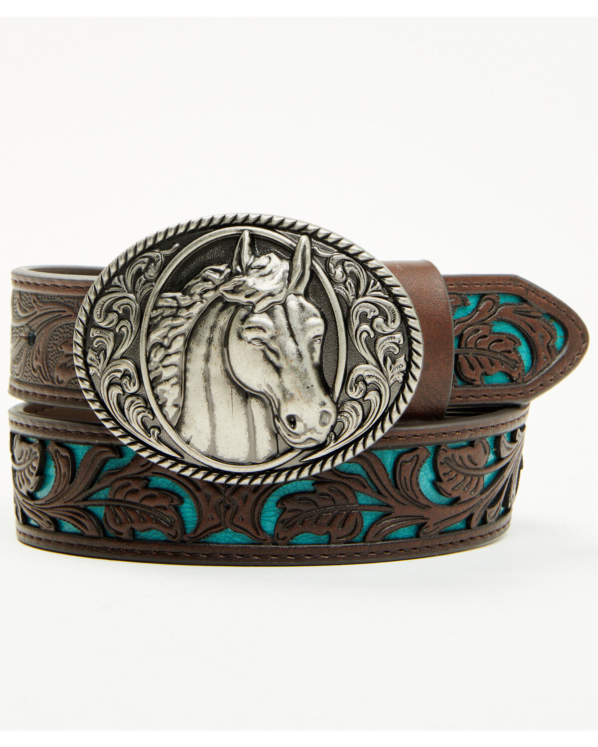 Shyanne Girls' Jovie Underlay Belt with Horse Buckle