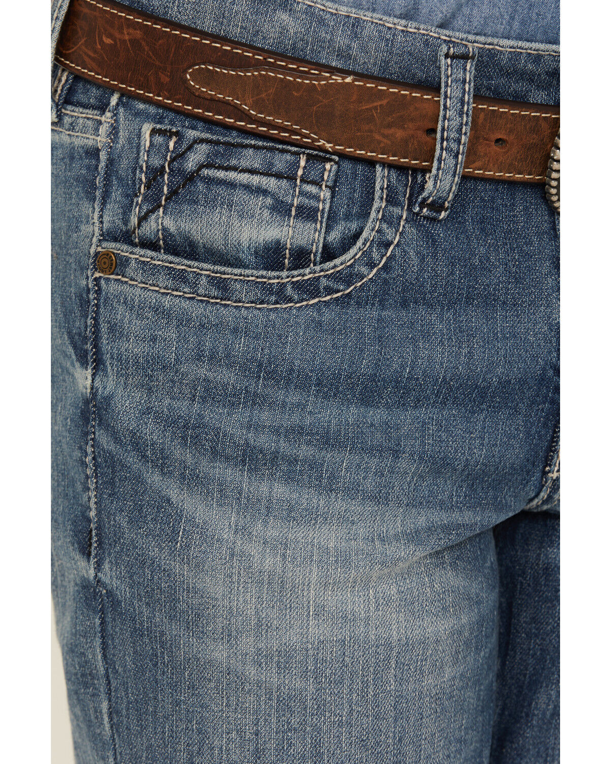 Cody James Boys' Newman Medium Wash Relaxed Bootcut Comfort Stretch Denim Jeans
