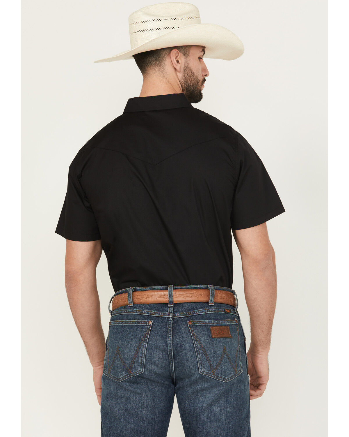 Gibson Men's Solid Pearl Snap Short Sleeve Western Shirt