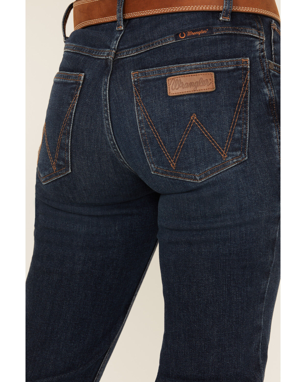 Wrangler Women's Traci Dark Wash Mid Rise Ultimate Riding Bootcut Stretch Denim Jeans