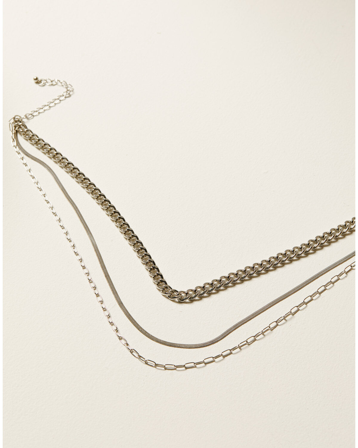 Shyanne Women's Silver Multichain Necklace