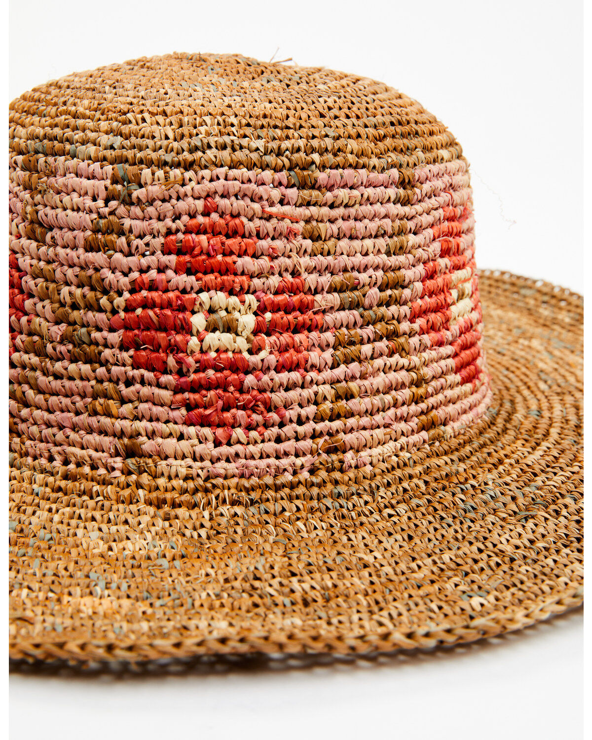 Shyanne Women's Floral Crochet Straw Fashion Sun Hat