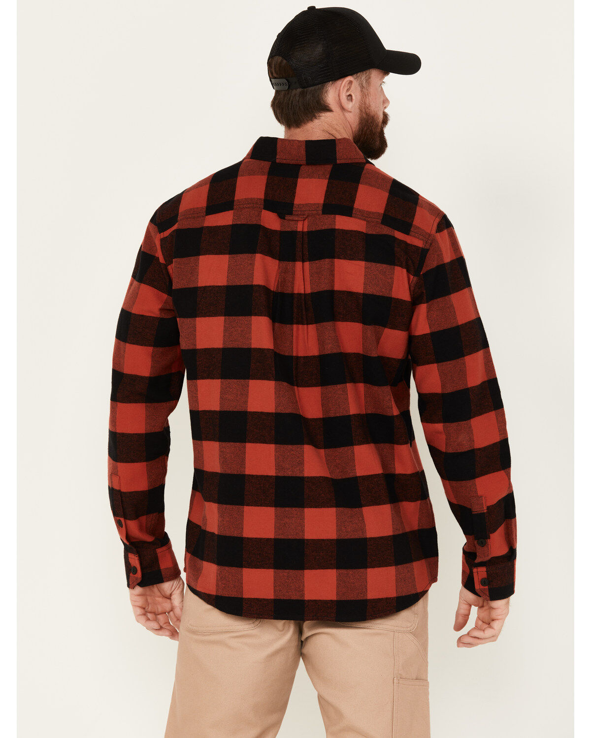 Hawx Men's Buffalo Plaid Print Flannel Work Shirt