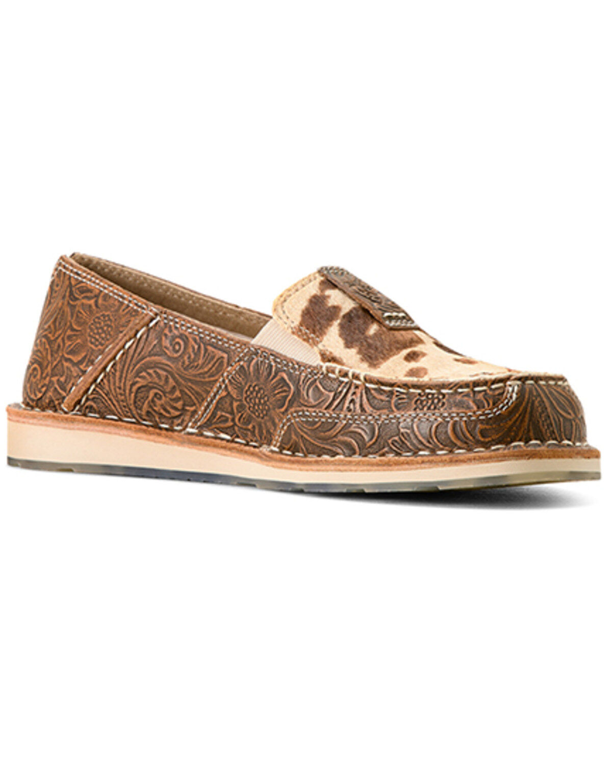 Ariat Women's Cruiser Embossed Hairon Casual Shoes - Moc Toe