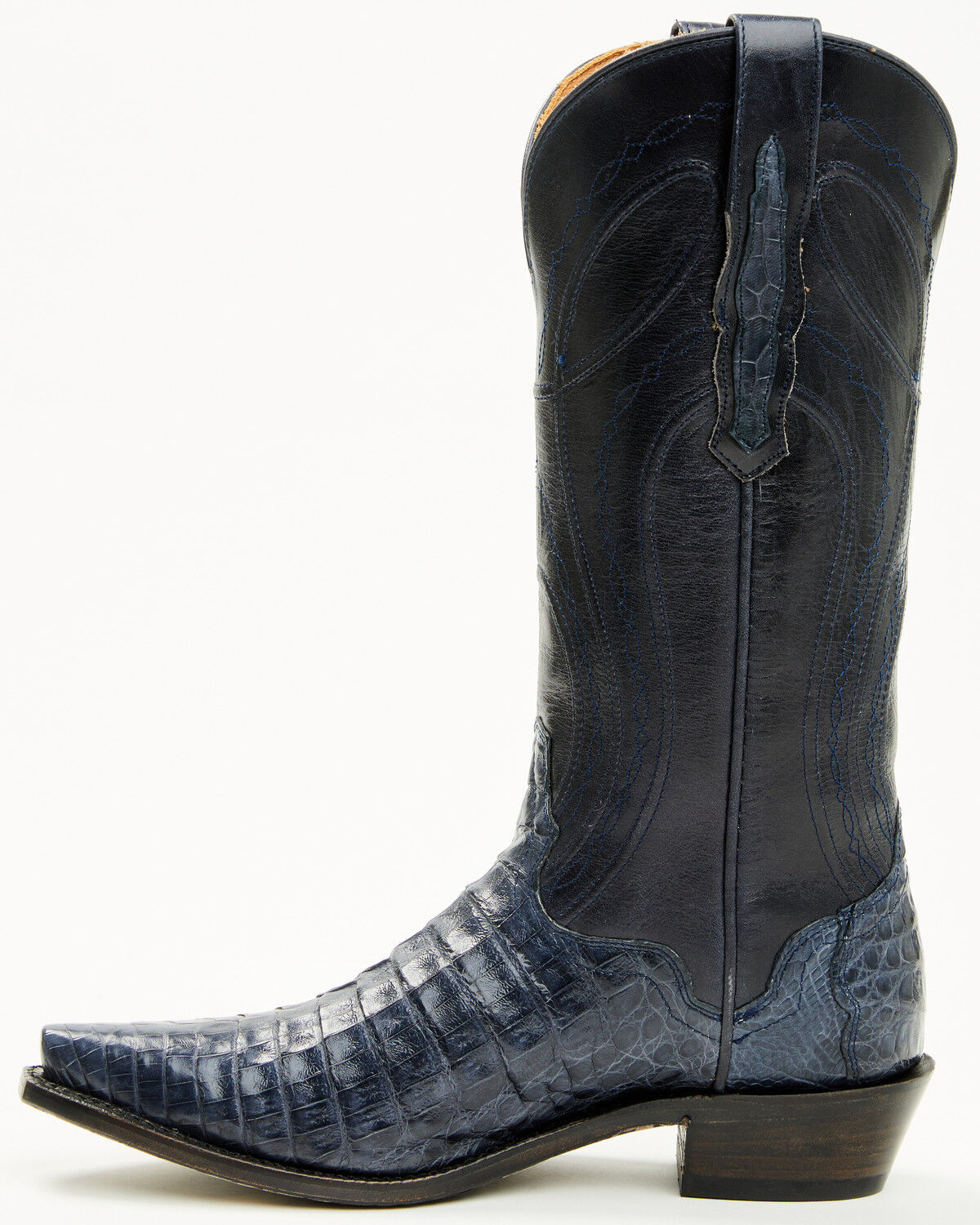 El Dorado Women's Holly Exotic Caiman Tall Western Boots - Snip Toe