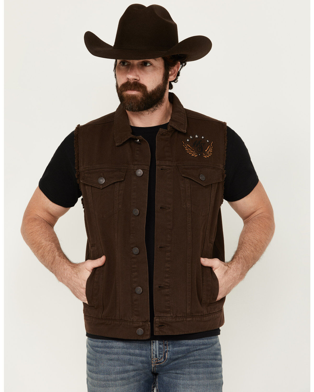 Moonshine Spirit Men's Revolt Trucker Cutoff Vest