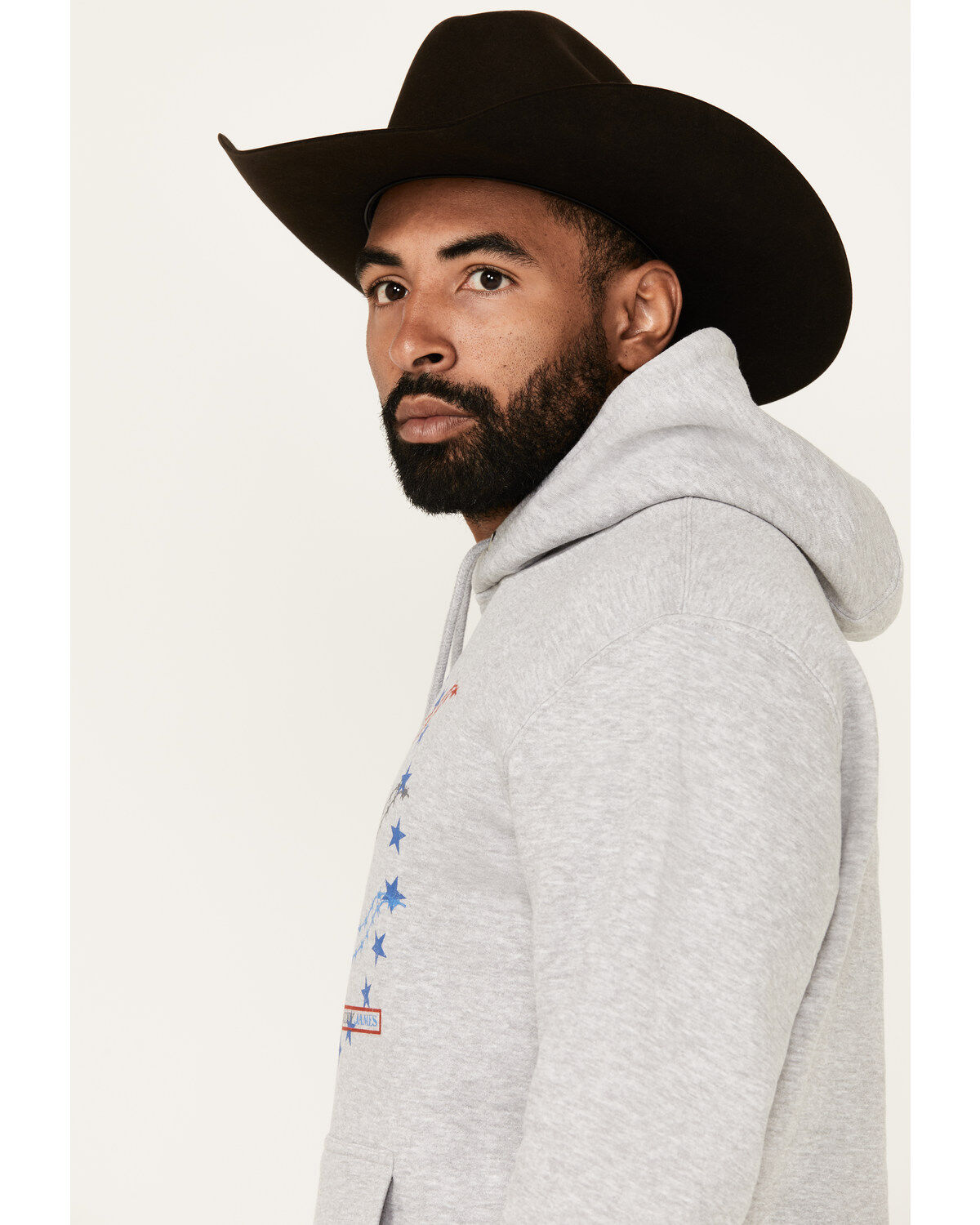 Cody James Men's Barbed Wire Triple Steer Head Hooded Sweatshirt