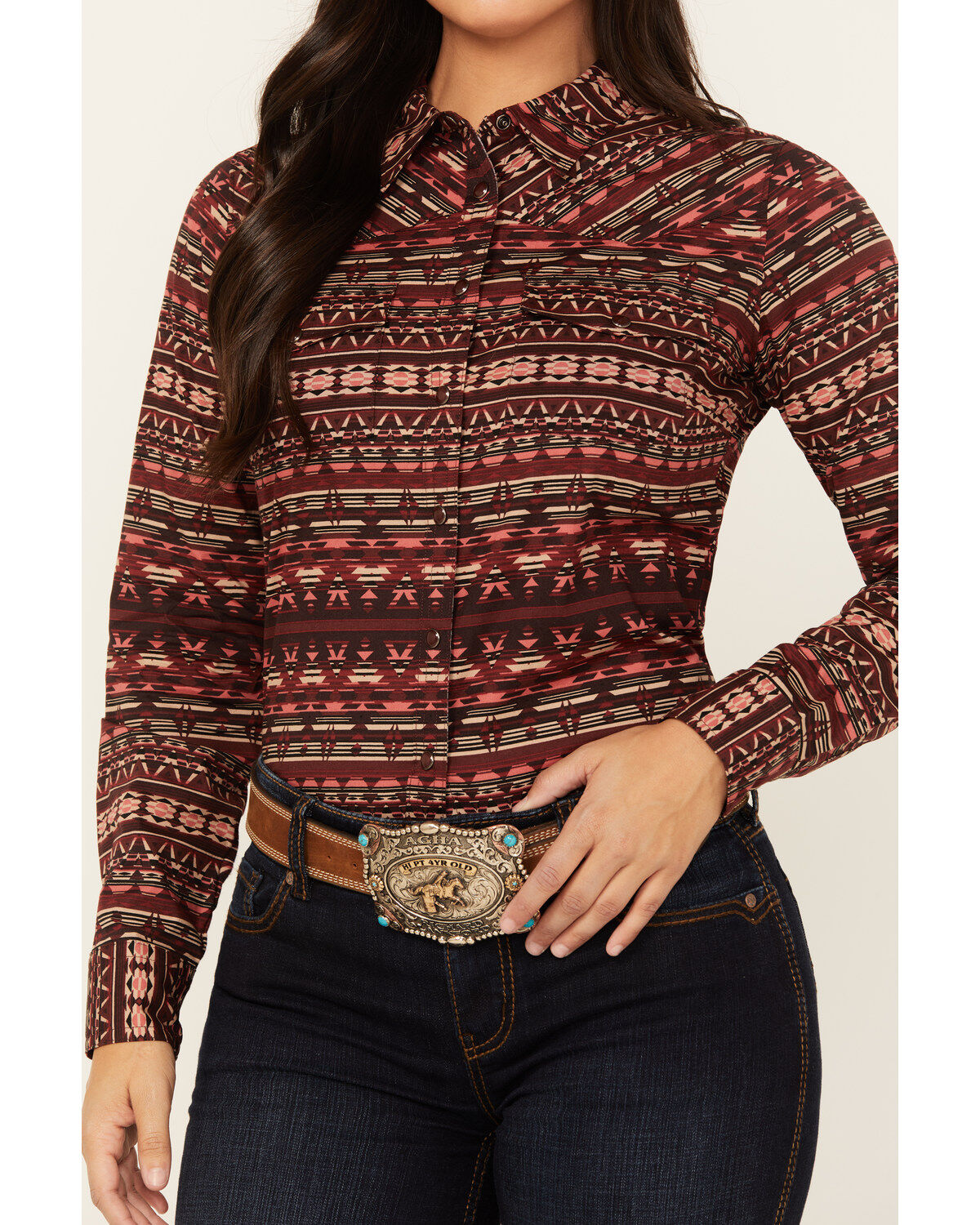 Shyanne Women's Southwestern Print Riding Shirt