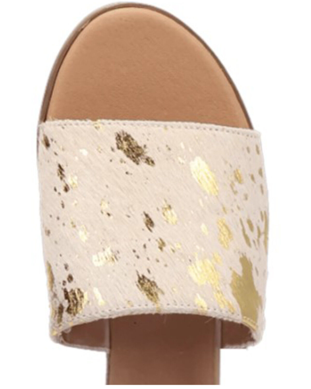 Dingo Women's Metallic Hairon Moo Moo Sandals