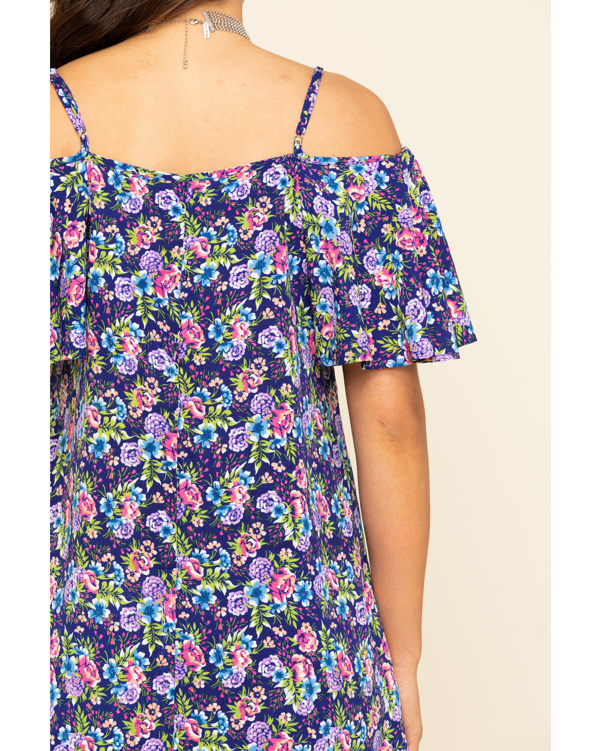 Red Label by Panhandle Women's Cold Shoulder Mini Dress