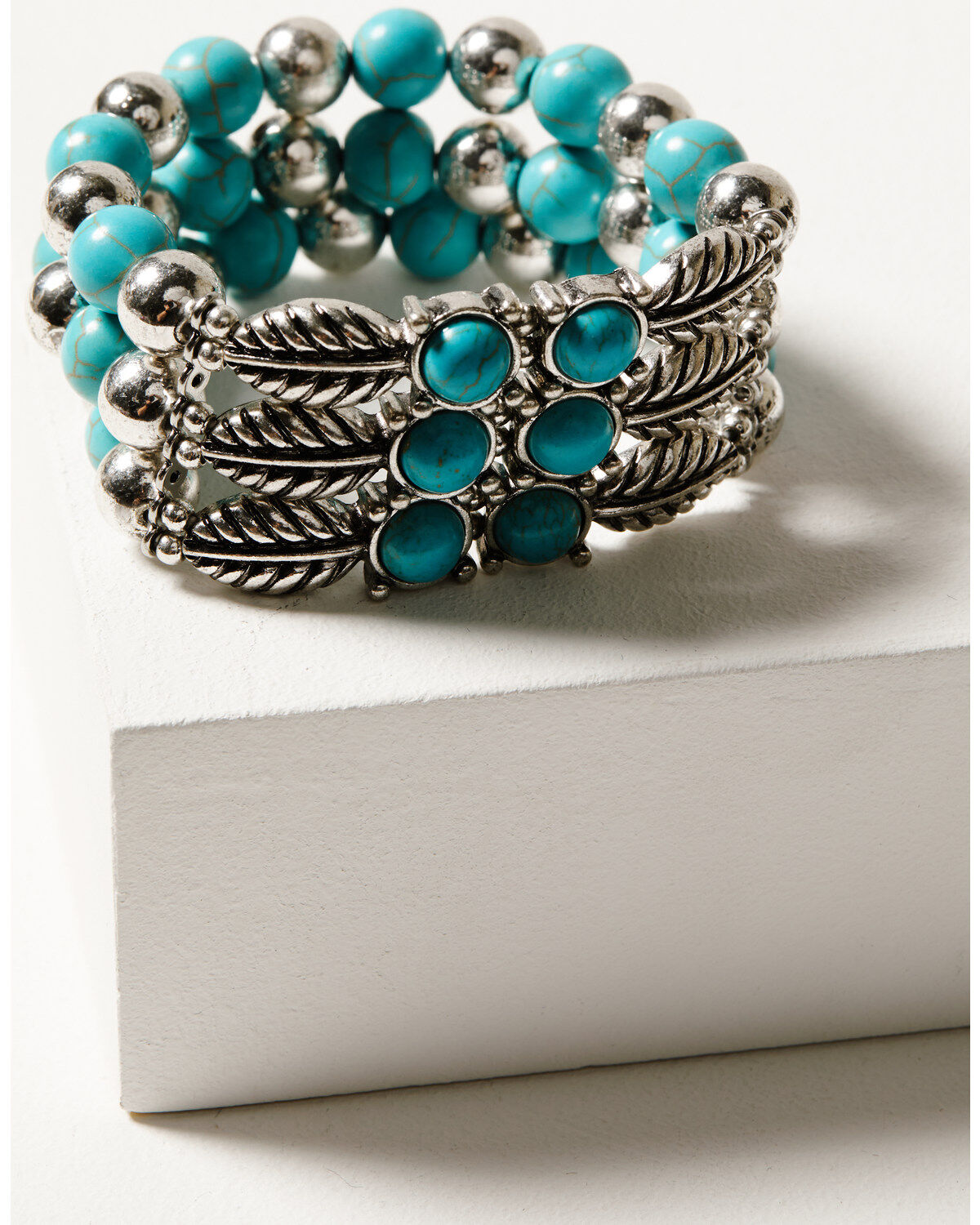 Shyanne Women's Desert Charm Beaded Stretch Bracelet