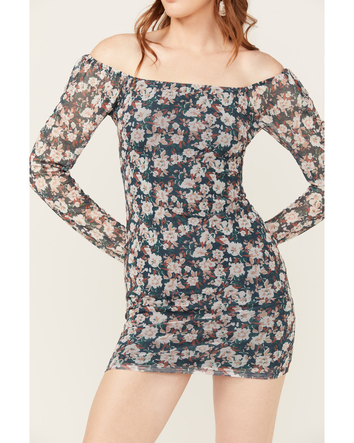 Sadie & Sage Women's Dreamchaser Floral Print Mini Dress