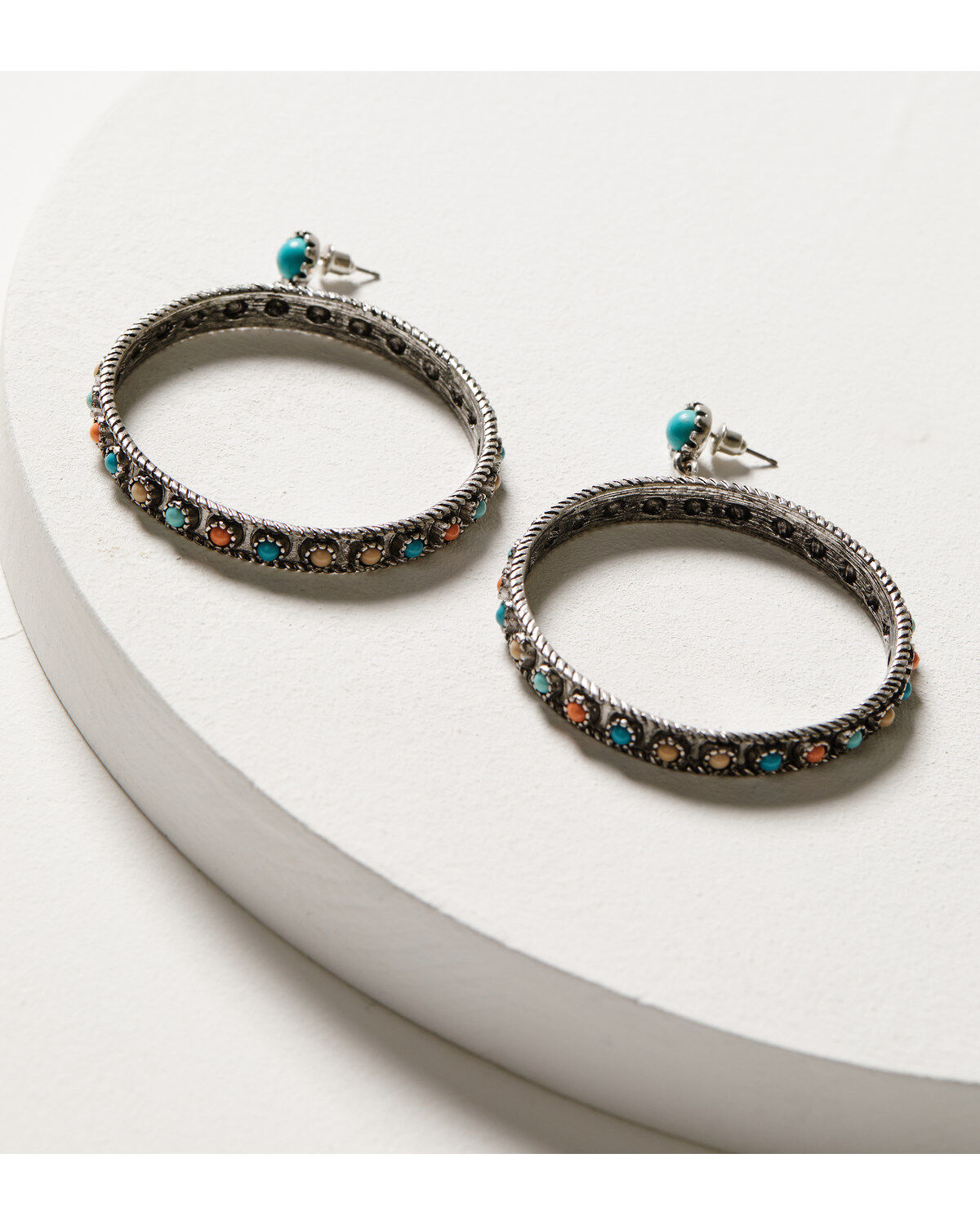 Shyanne Women's Wildflower Bloom Beaded Hoop Earrings