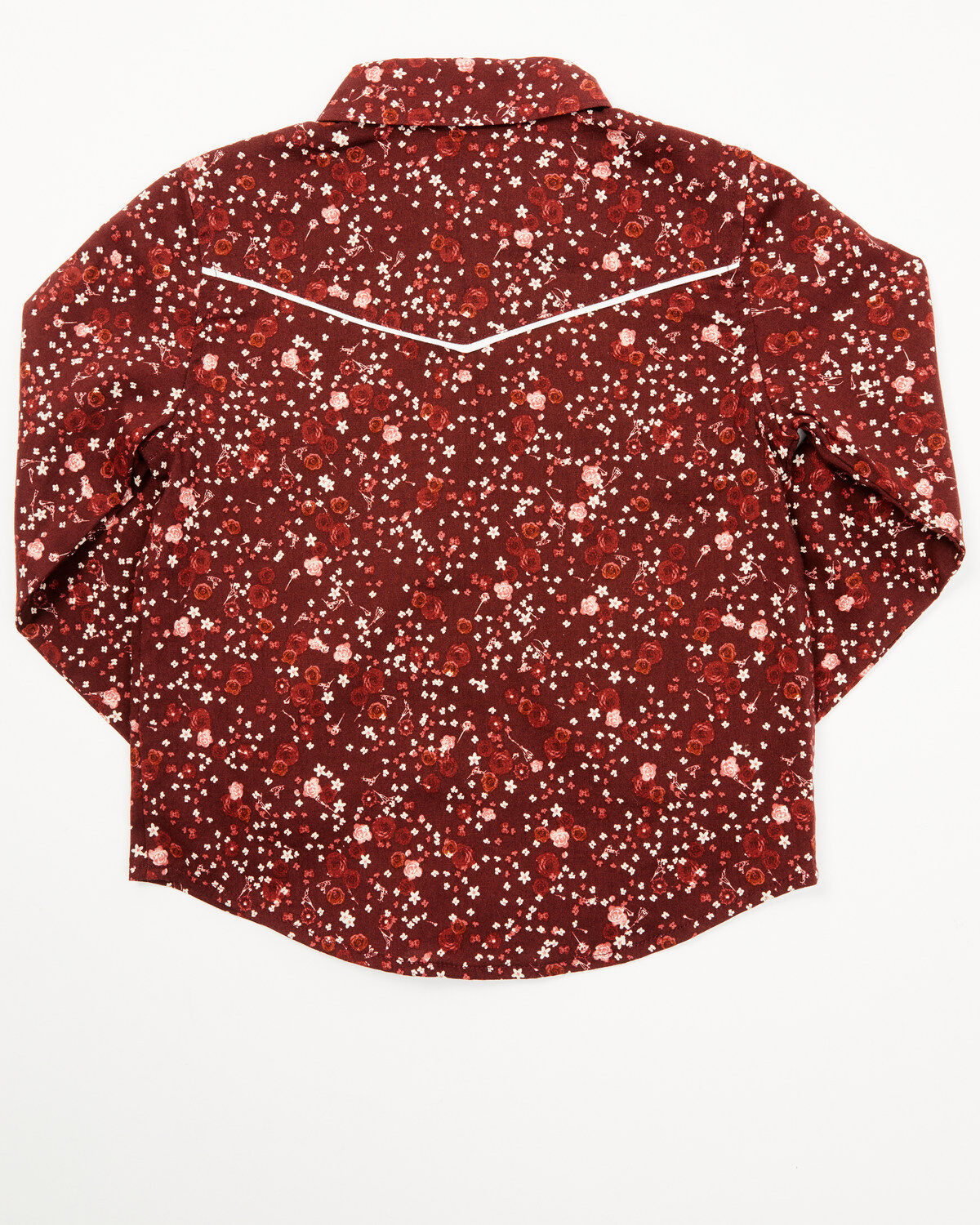 Shyanne Toddler Girls' Dakota Floral Print Long Sleeve Pearl Snap Western Shirt