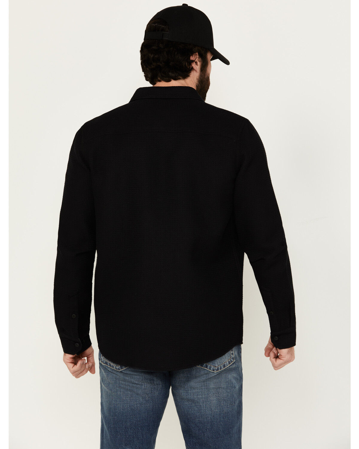 Brothers & Sons Men's Hamilton Solid Long Sleeve Button-Down Western Shirt Jacket