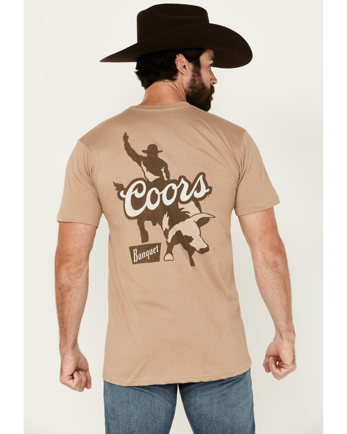 Coors Men's Banquet Bull Rider Short Sleeve Graphic T-Shirt