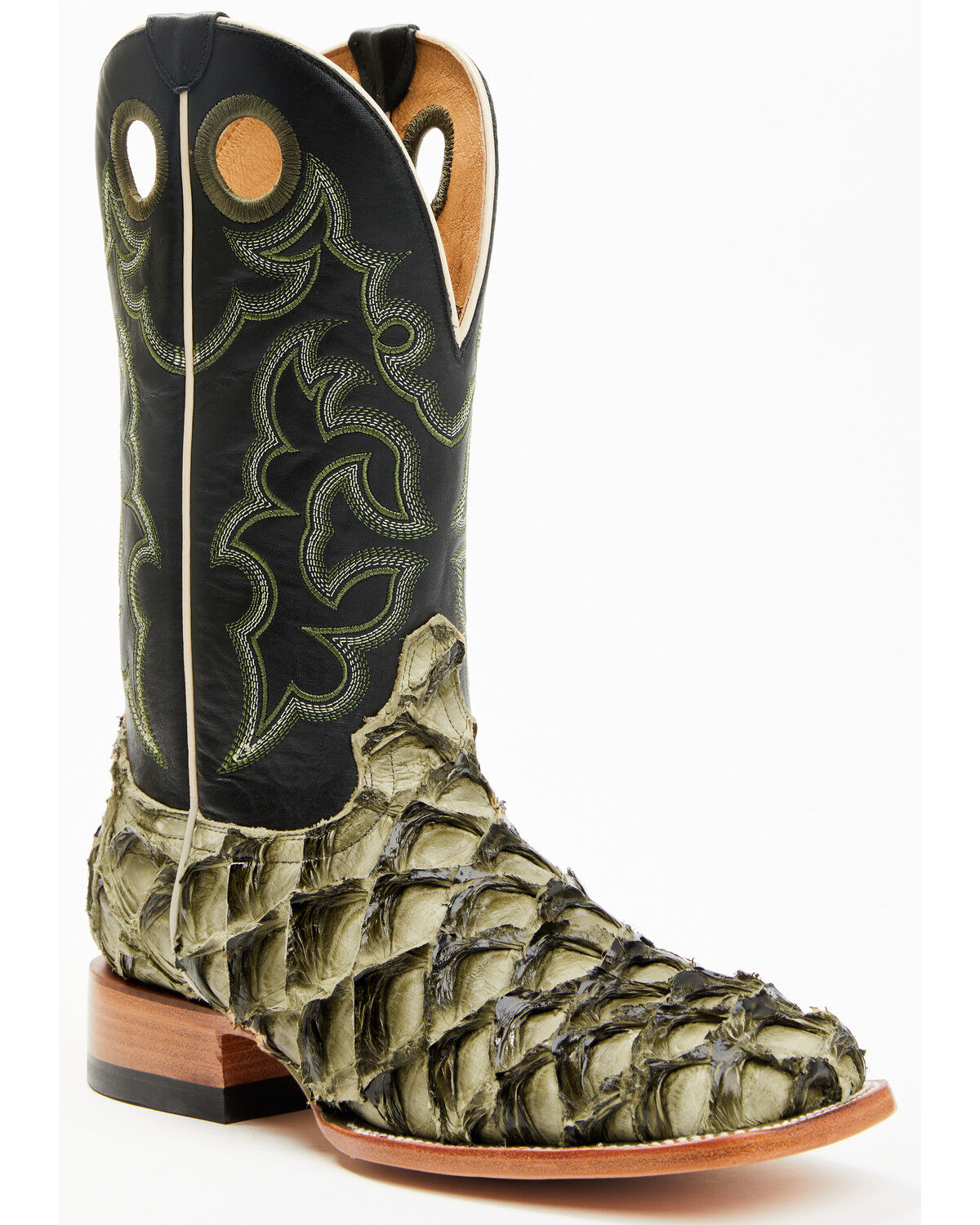 Cody James Men's Malaga Exotic Pirarucu Western Boots - Broad Square Toe