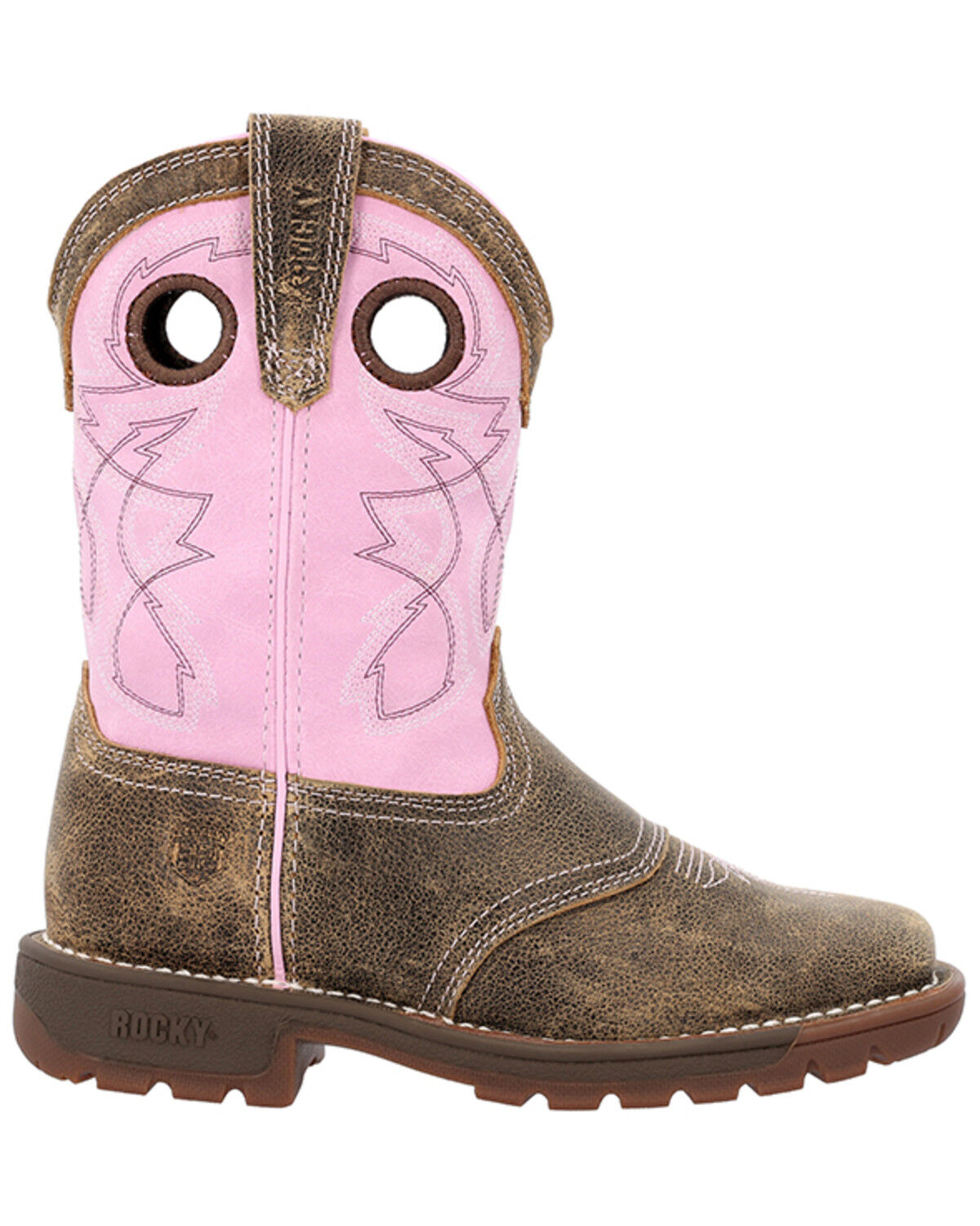 Rocky Little Girls' Legacy Waterproof Western Boots - Broad Square Toe