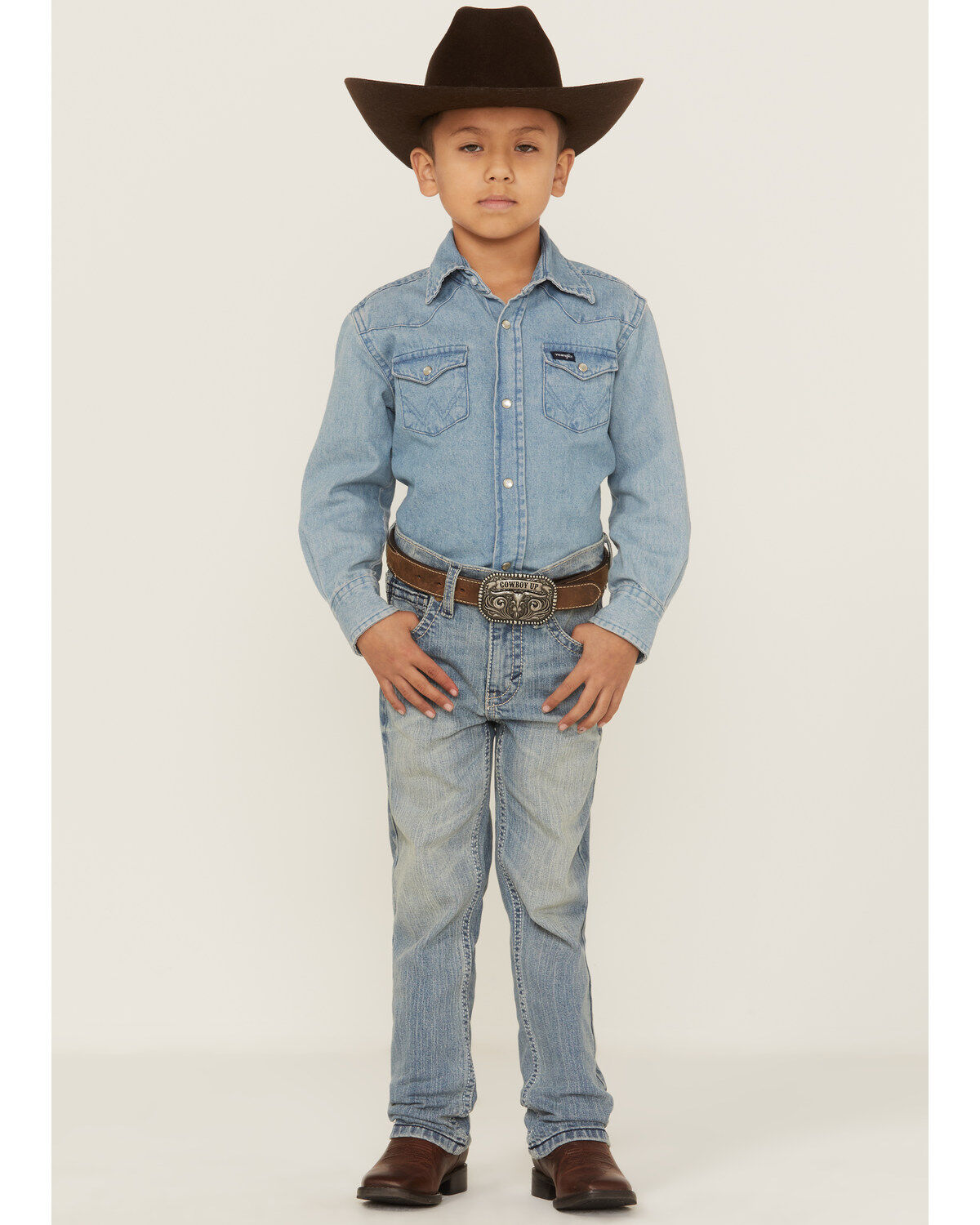 Cody James Little Boys' Crupper Light Wash Slim Straight Jeans - Sizes 4-8