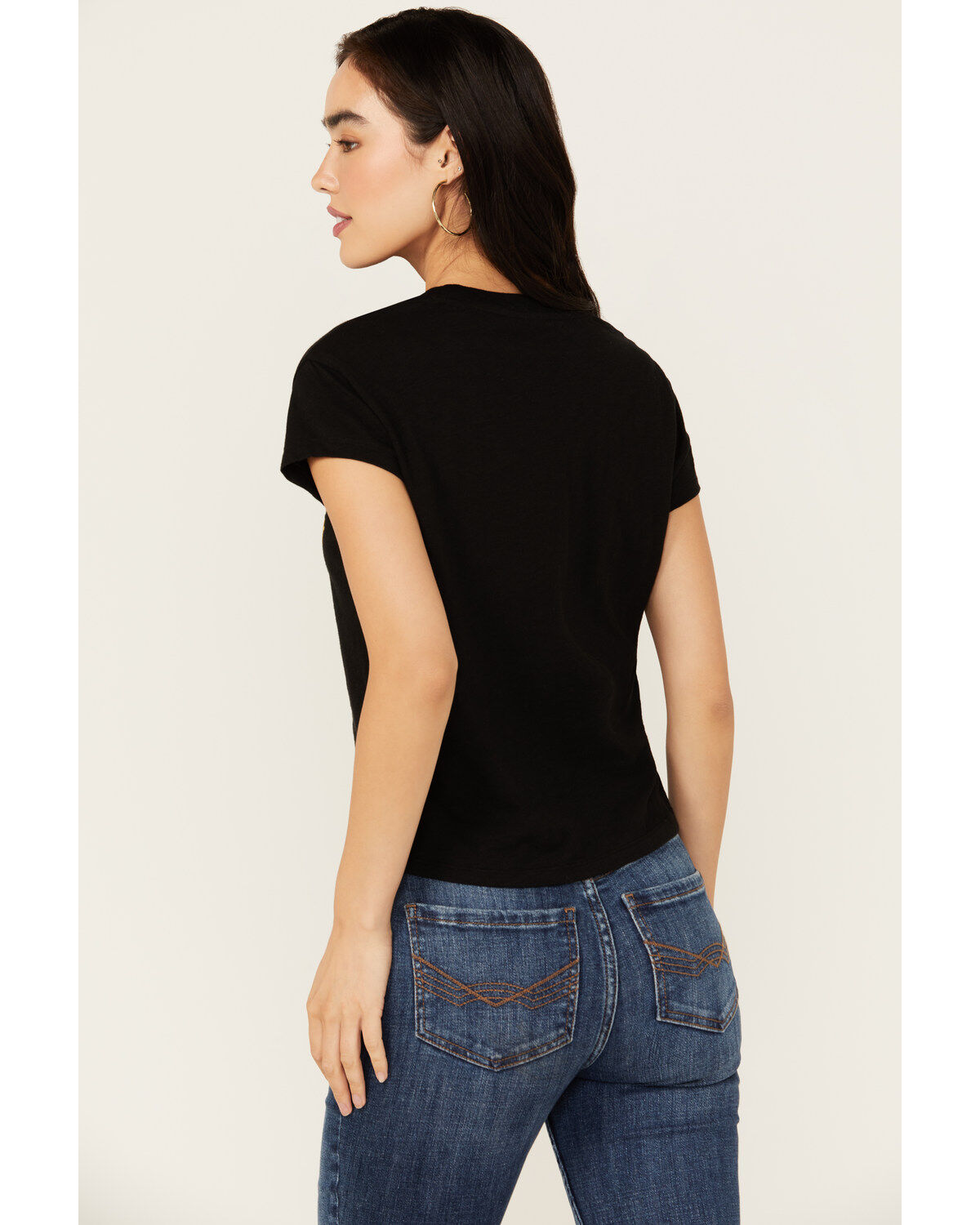 White Crow Women's Whiskey Up Flocked Short Sleeve Graphic Tee