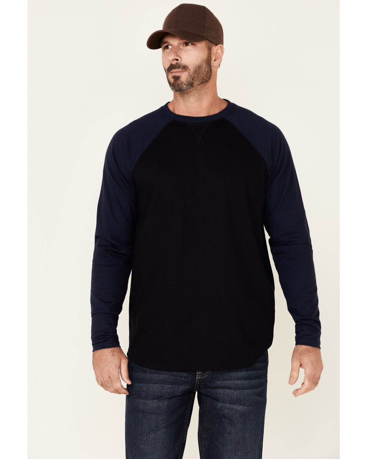 Cody James Men's FR Blocked Baseball Long Sleeve Work Shirt