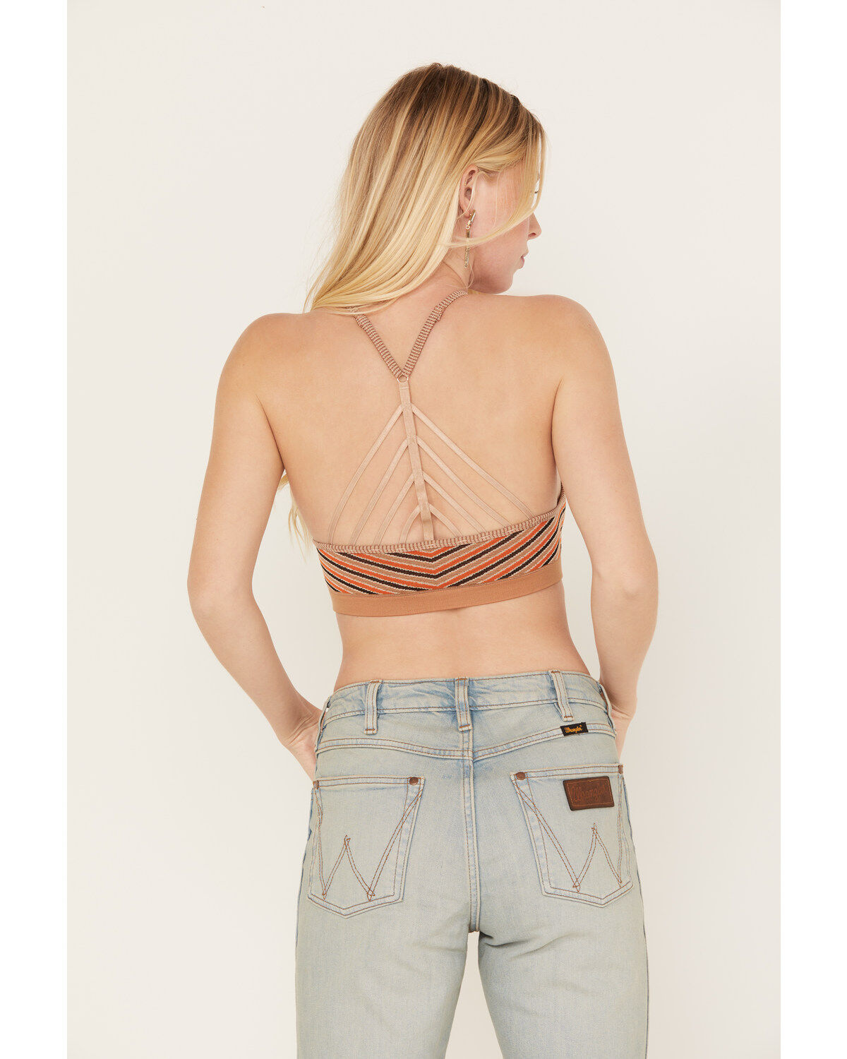 Fornia Women's Stripe Halter Bralette