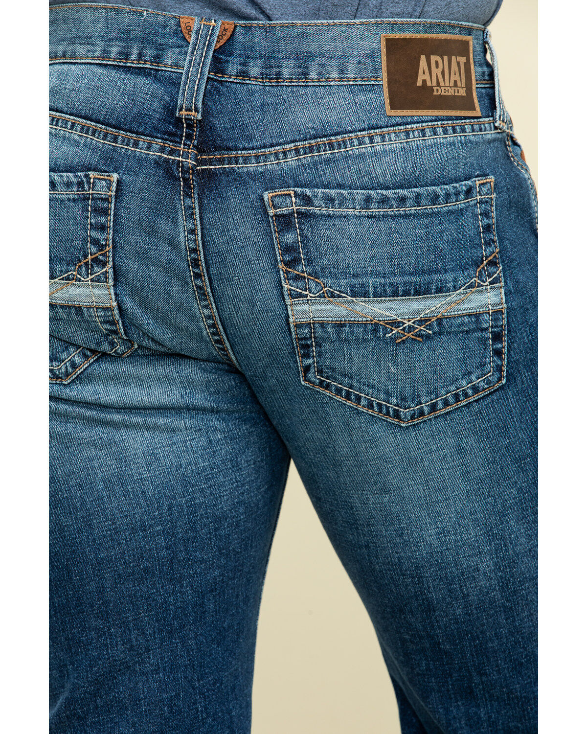 Ariat Men's M7 Rocker Summit Dark Wash Stackable Slim Straight Stretch Denim Jeans