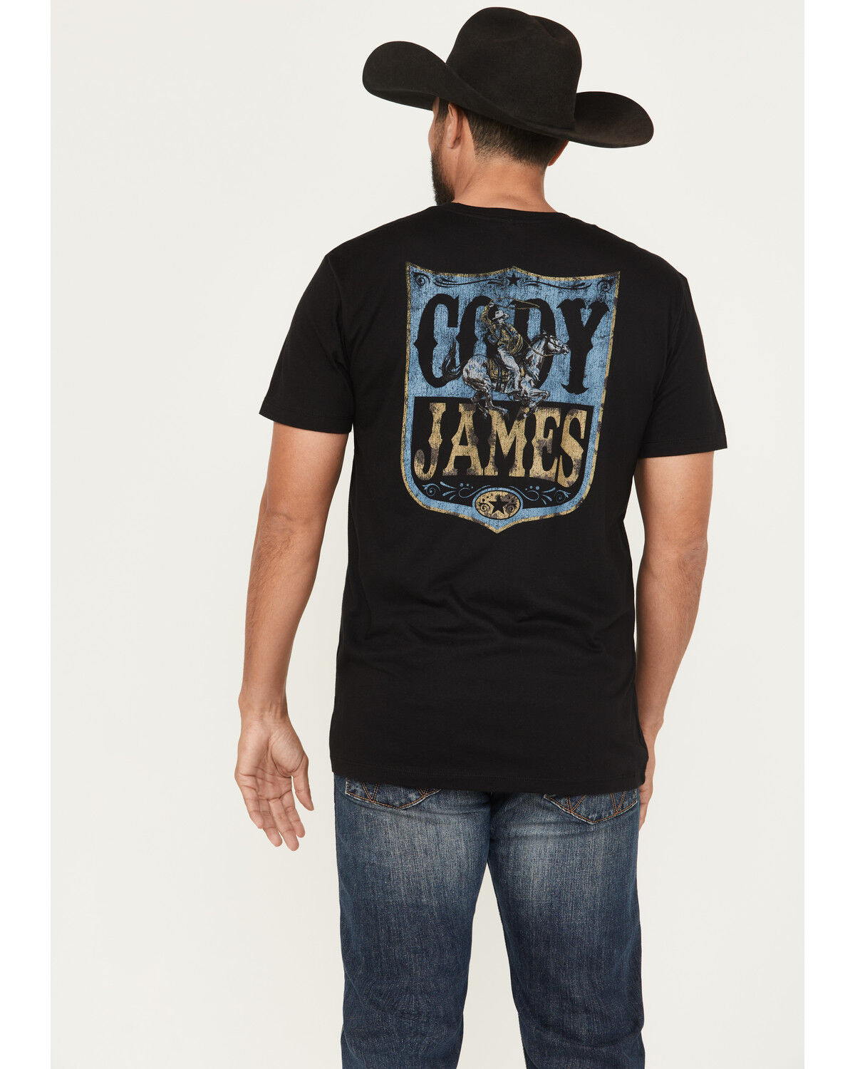 Cody James Men's Vintage Shield Short Sleeve Graphic T-Shirt