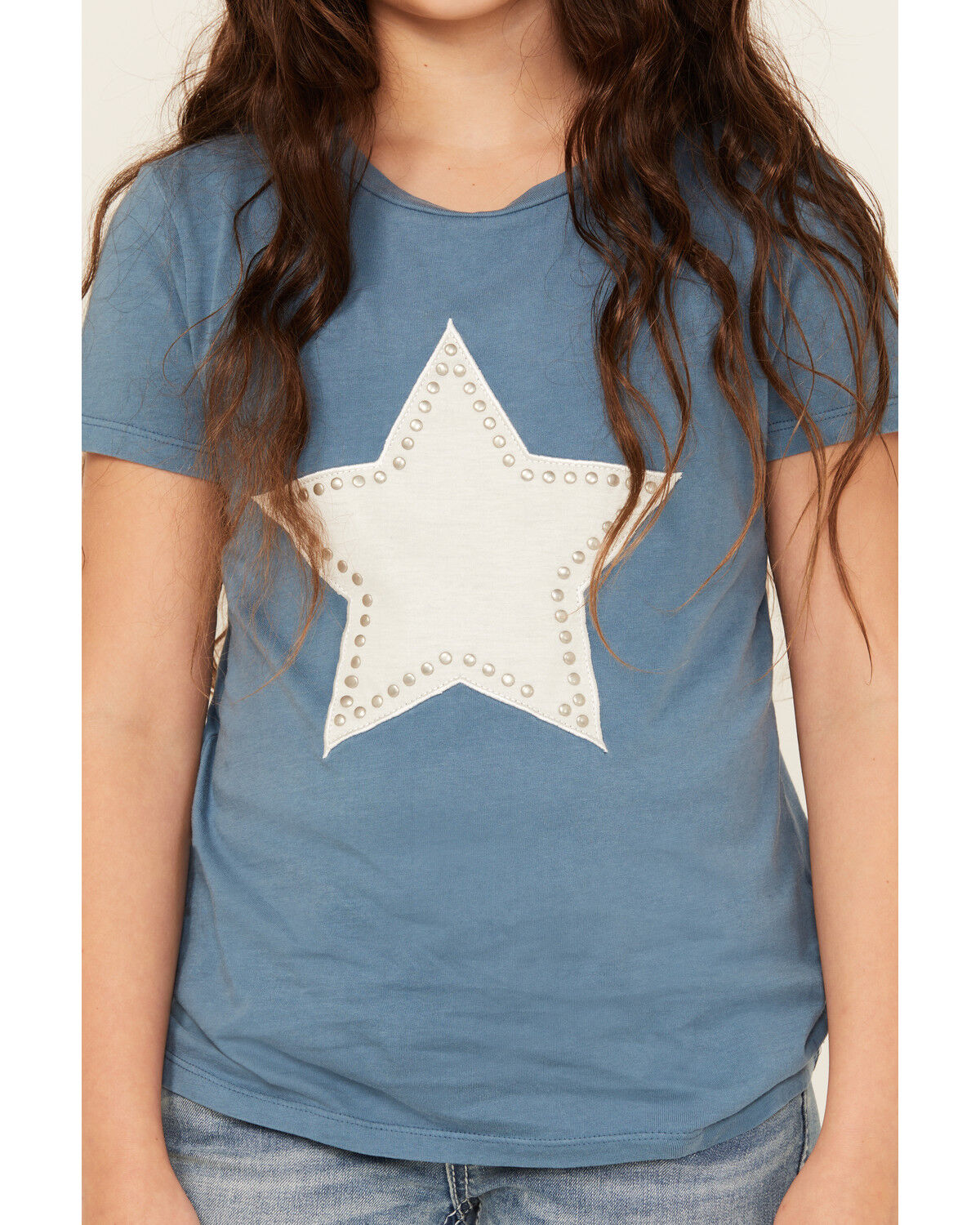 Rock & Roll Denim Girls' Star Short Sleeve Graphic Tee