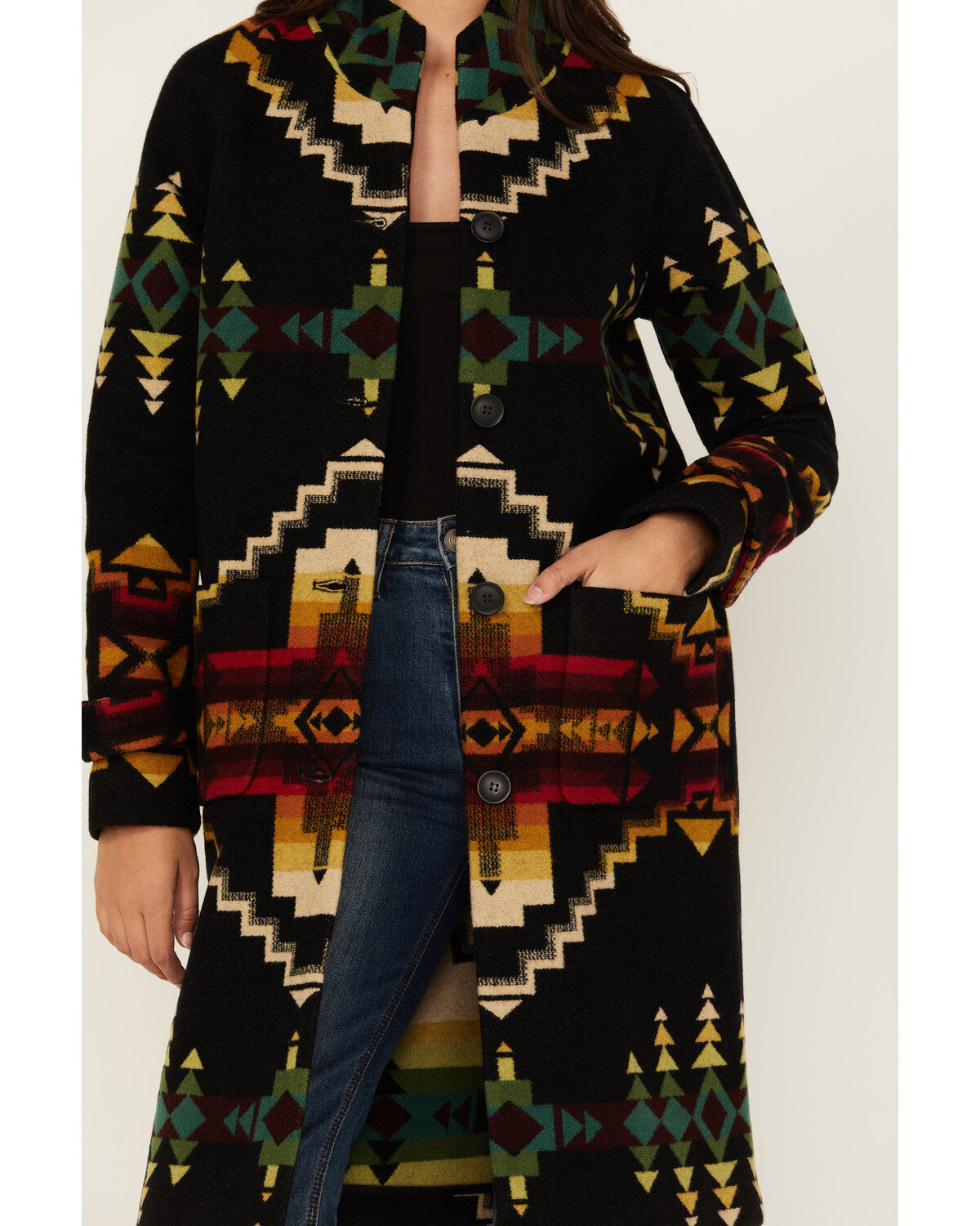 Pendleton Women's Printed Long Coat