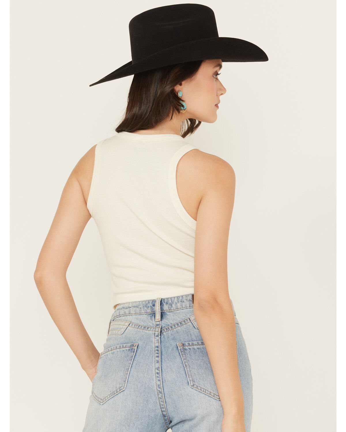 Boot Barn Women's Rhinestone Logo Racerback Tank