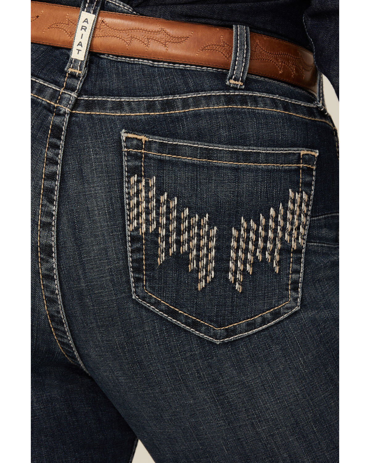 Ariat Women's R.E.A.L Dark Wash Perfect Rise Haylan Bootcut Jeans - Plus