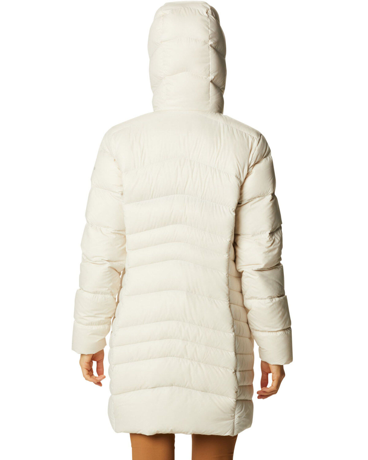 Columbia Women's Chalk Autumn Park Down Hooded Mid Jacket