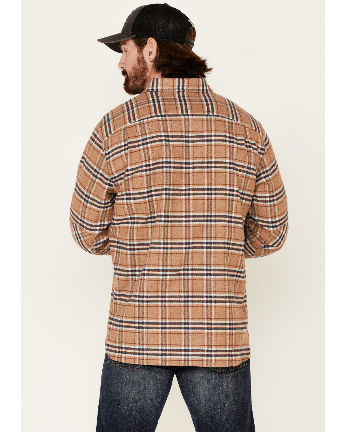 Pendleton Men's Camel Cascade Plaid Long Sleeve Western Shirt