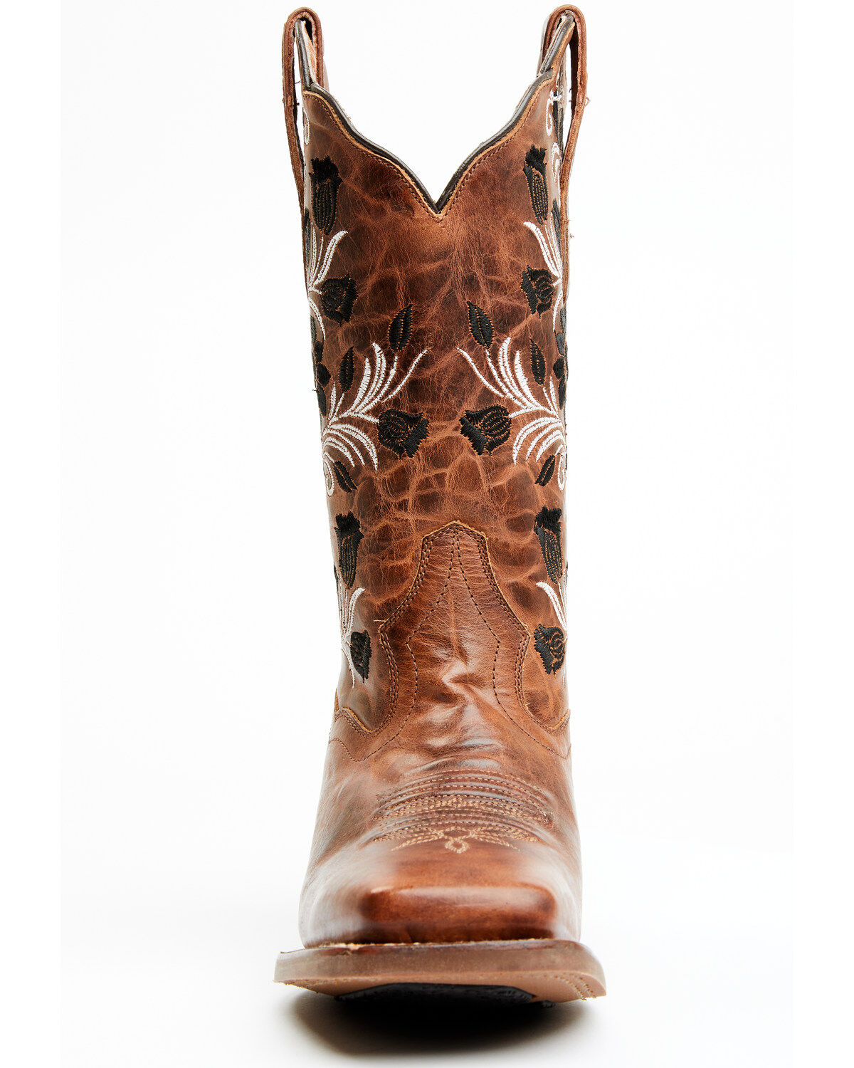 Dan Post Women's Athena Floral Embroidered Western Performance Boots - Broad Square Toe