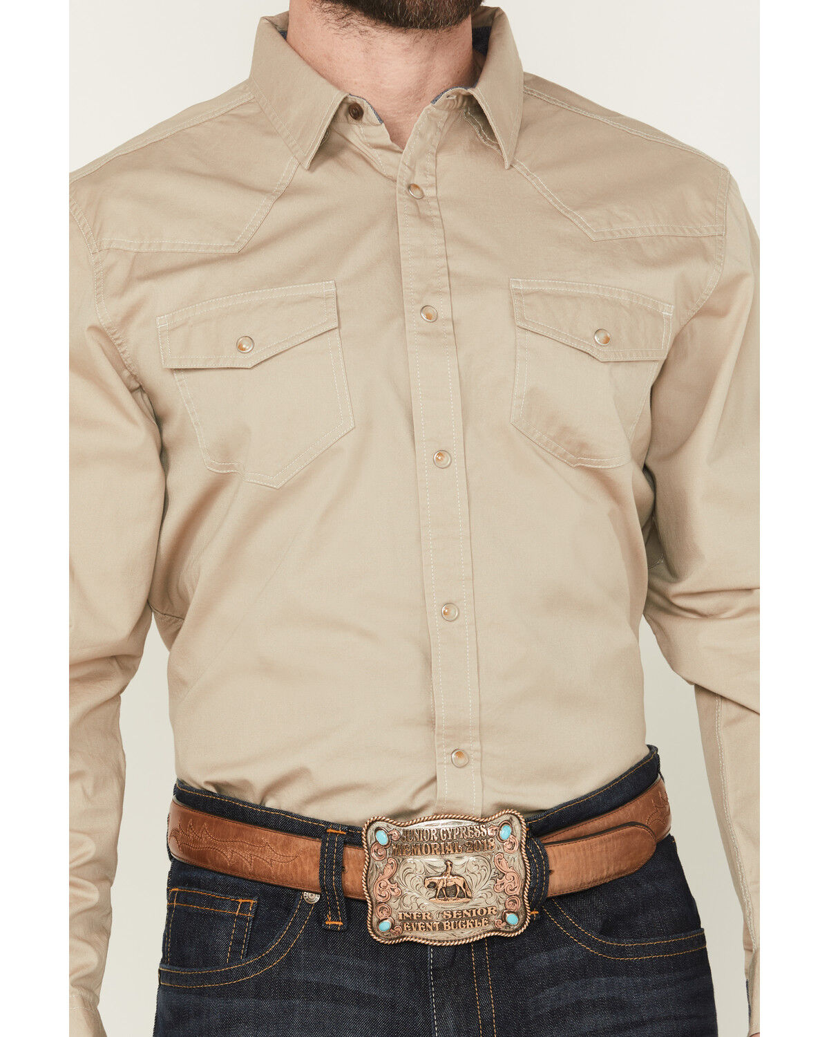 Cody James Men's Solid Treadstone Long Sleeve Pearl Snap Western Shirt - Big