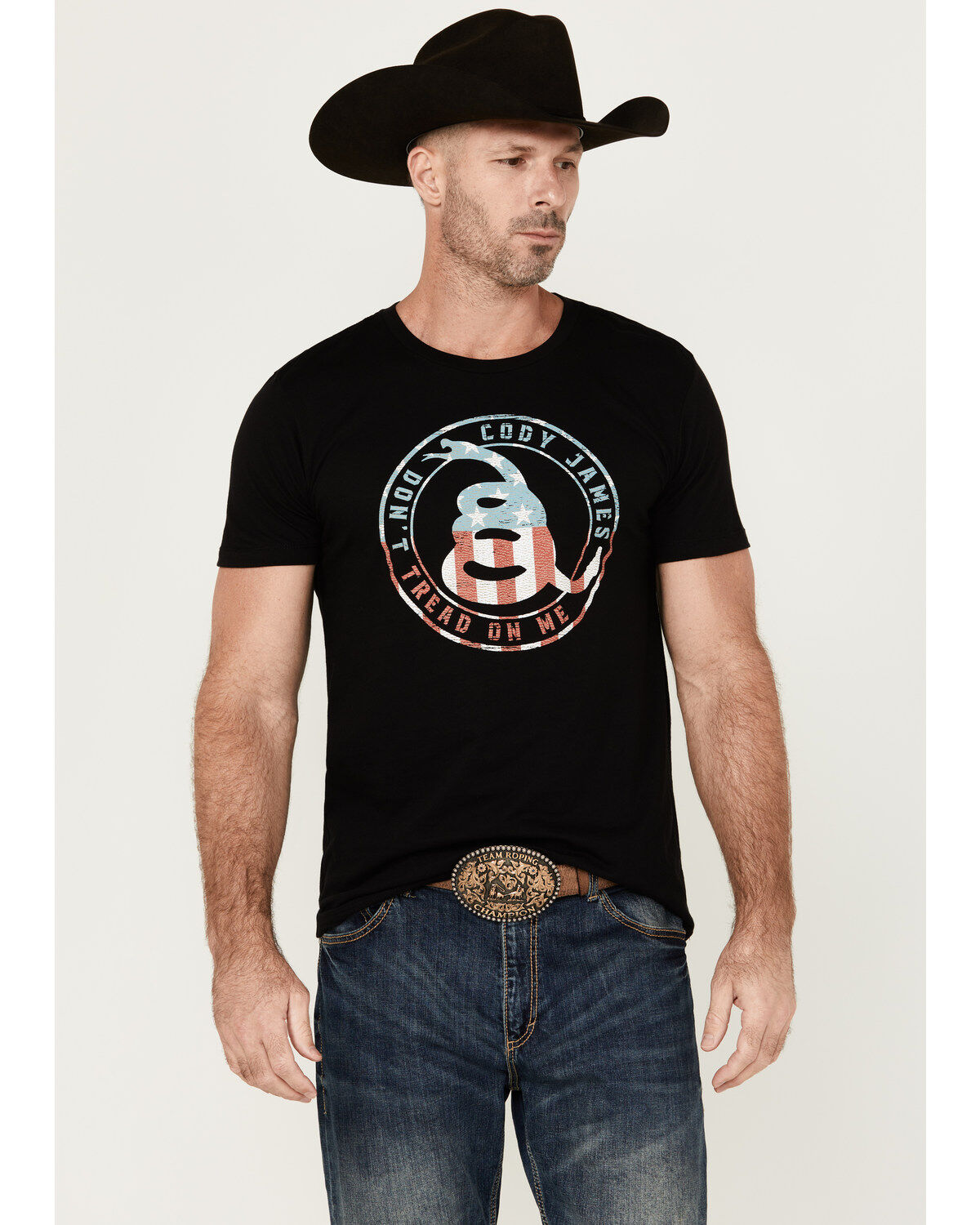 Cody James Men's Snake Circle Short Sleeve Graphic T-Shirt