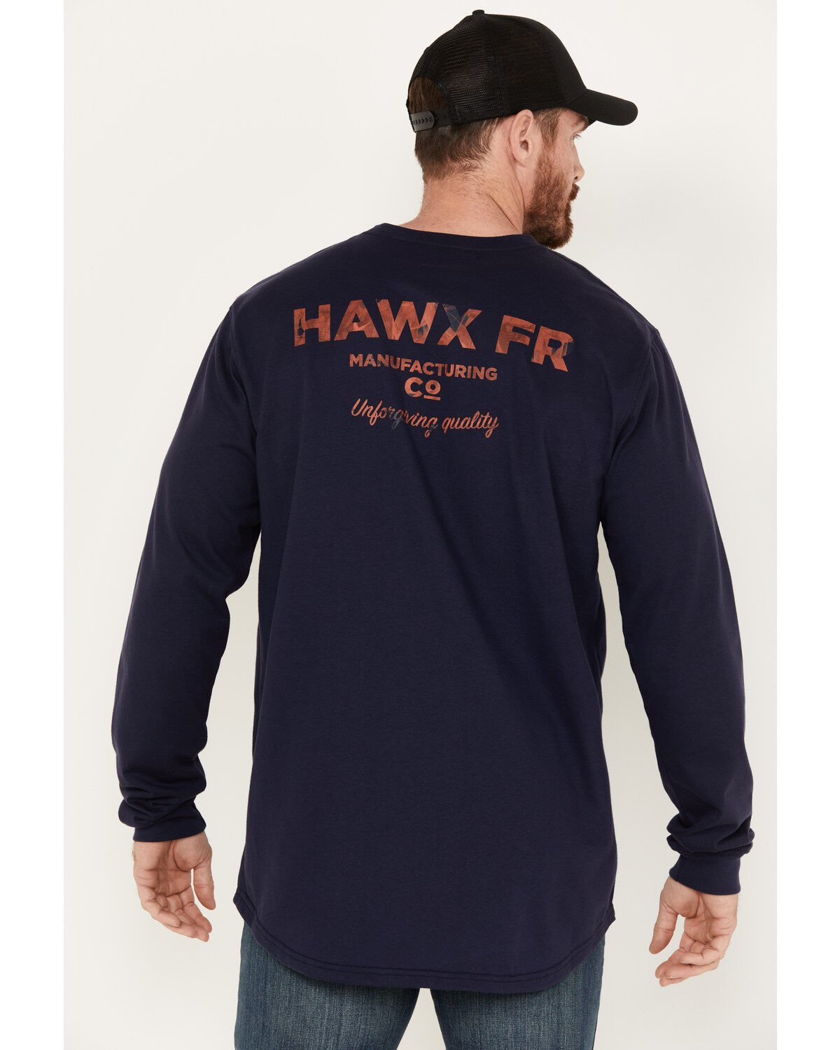 Hawx Men's FR Long Sleeve Pocket Henley Shirt