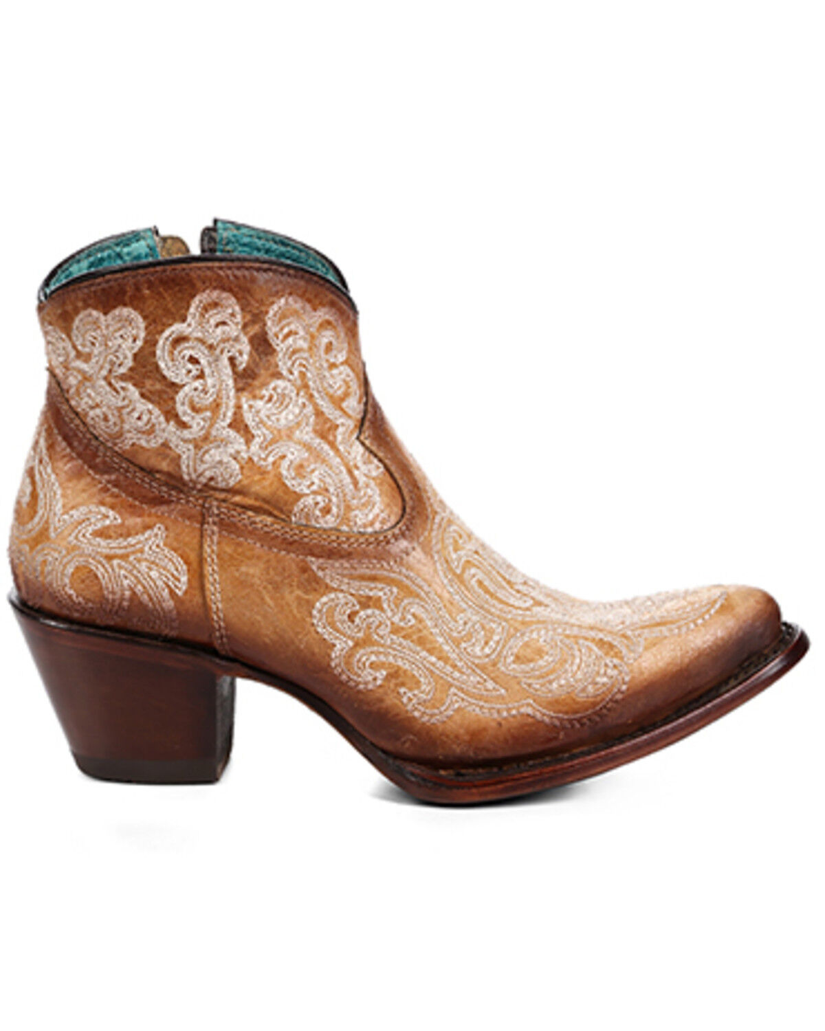 Corral Women's Glow in the Dark Embroidered Western Booties - Round Toe
